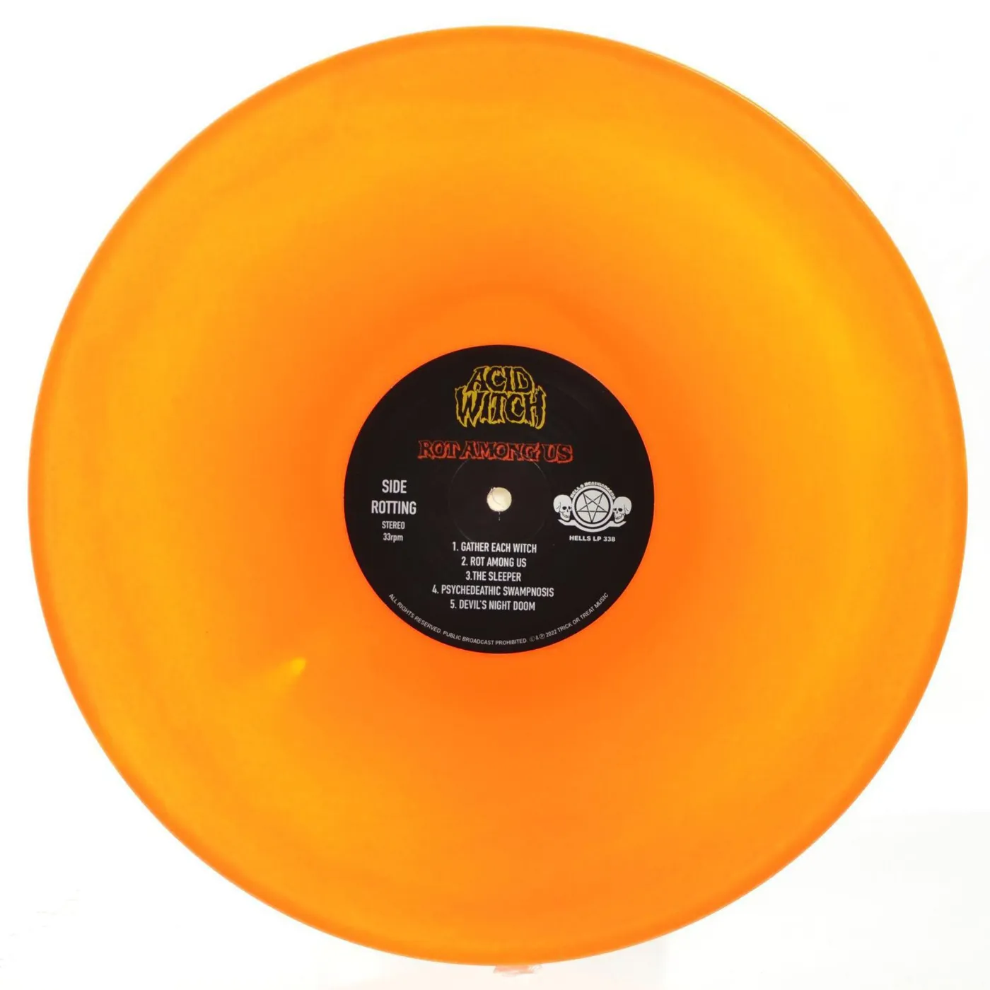 Acid Witch Rot Among Us (Neon Orange & Yellow) Vinyl Record
