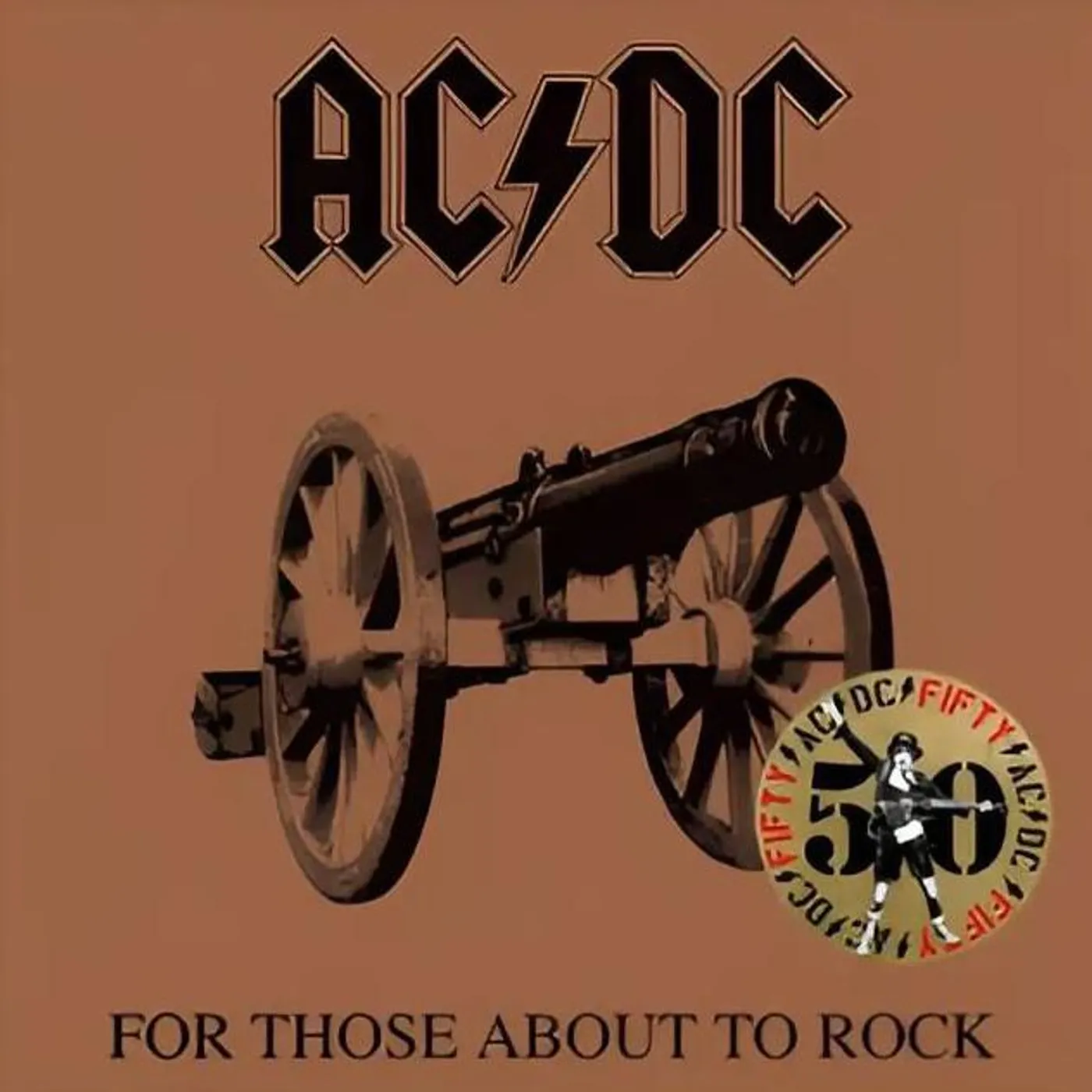 AC/DC For Those About To Rock (We Salute You) (Gold Metallic) Vinyl Record