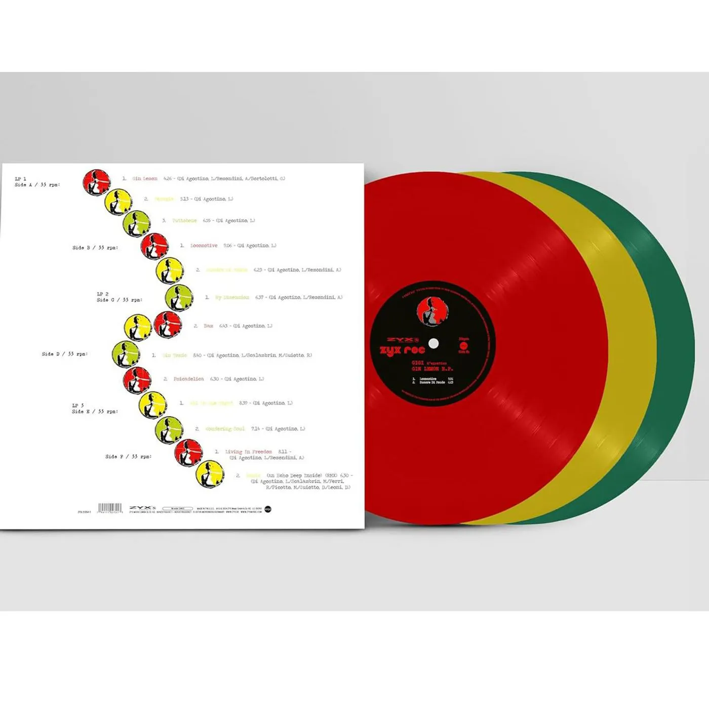 Gigi D'Agostino Gin Lemon E.P. Box Set (3LP) Vinyl Record