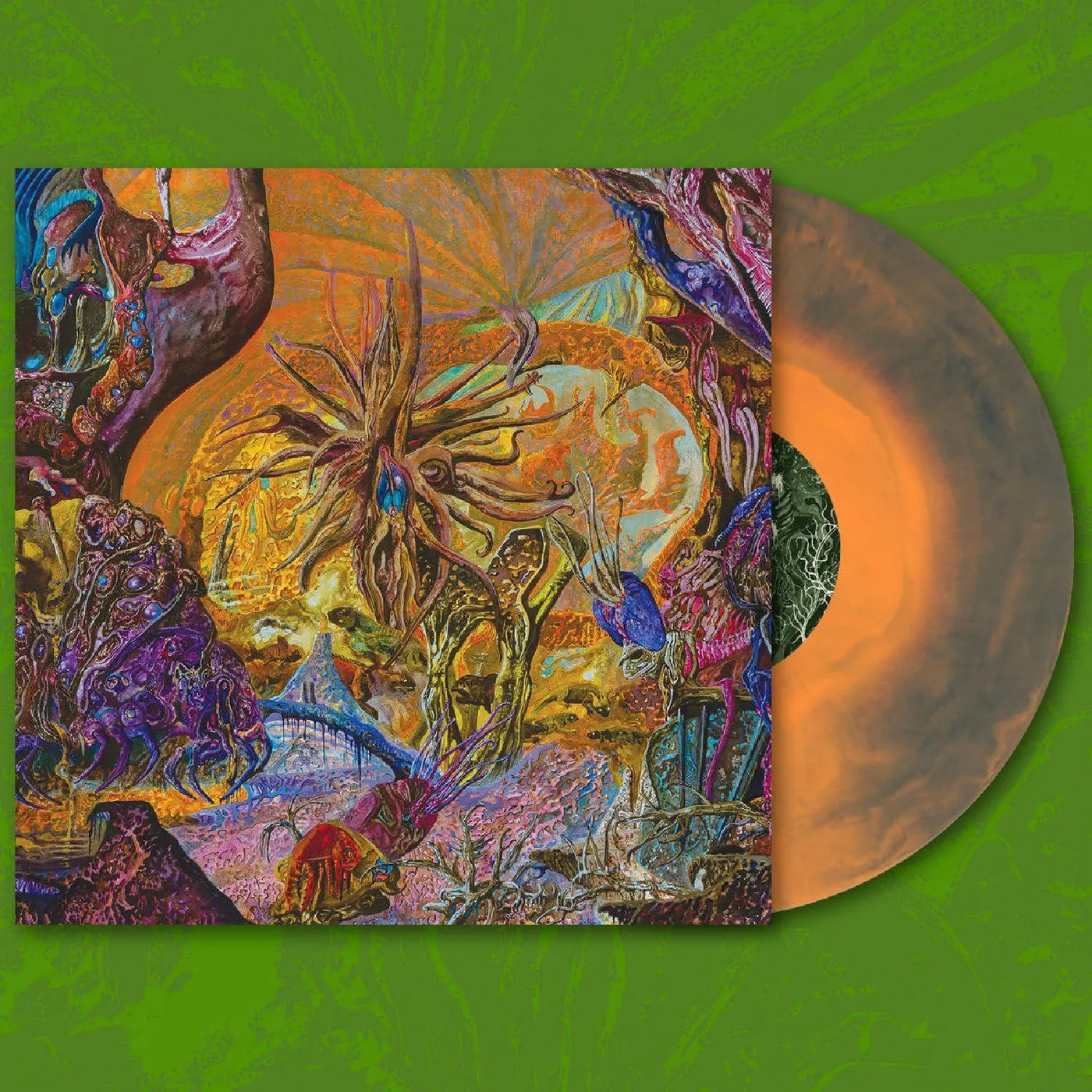 Slimelord Chytridiomycosis Relinquished (Orange/Royal Blue) Vinyl Record