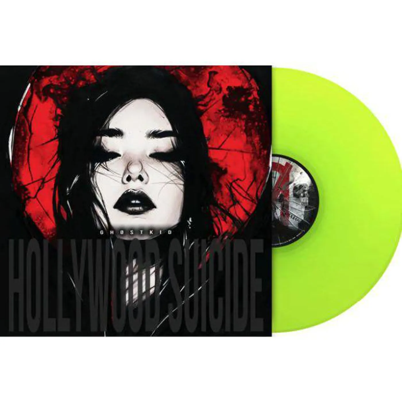 GHØSTKID Hollywood Suicide (Translucent Highlighter Yellow) Vinyl Record