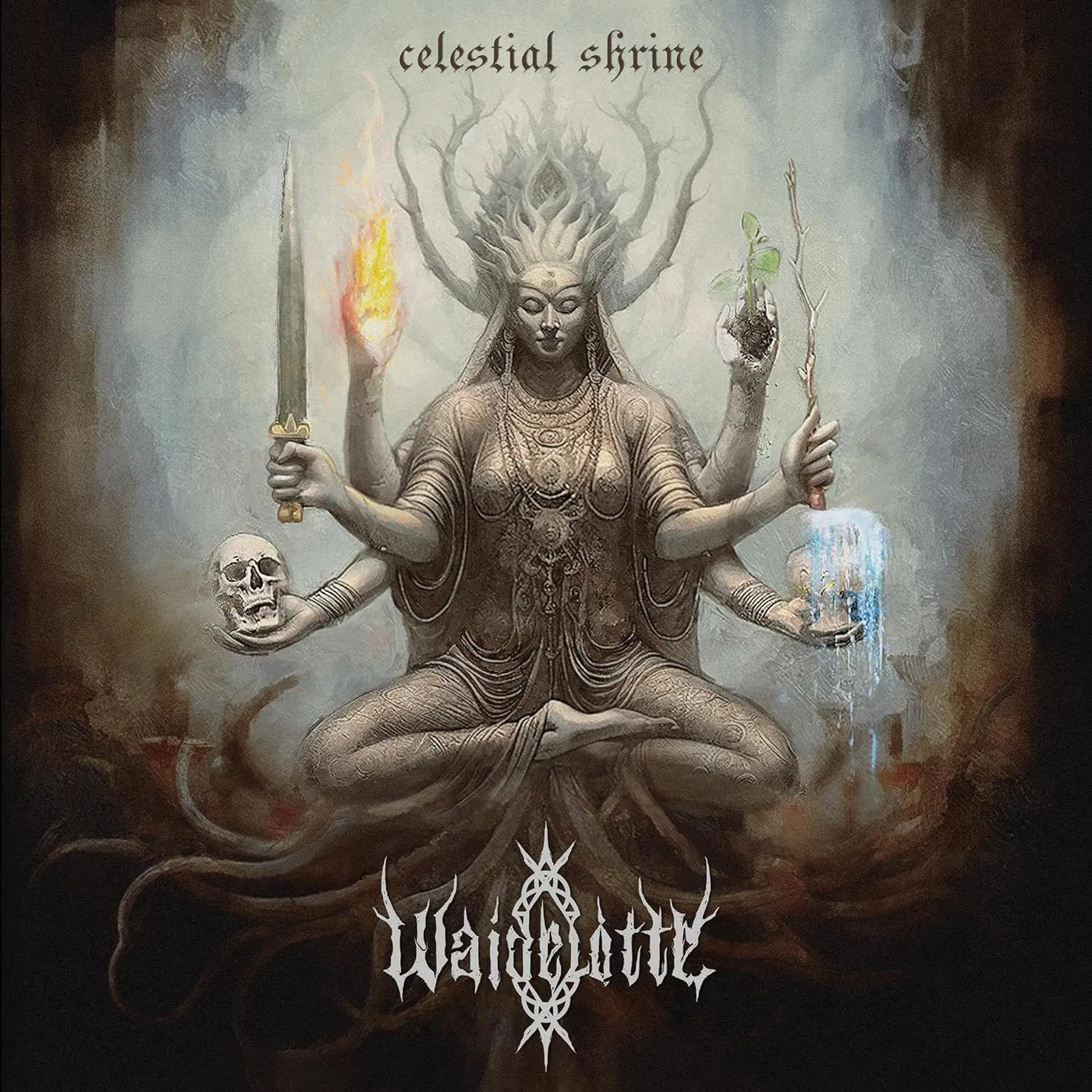 Waidelotte Celestial Shrine (Silver/Milky Clear Galaxy Effect) Vinyl Record