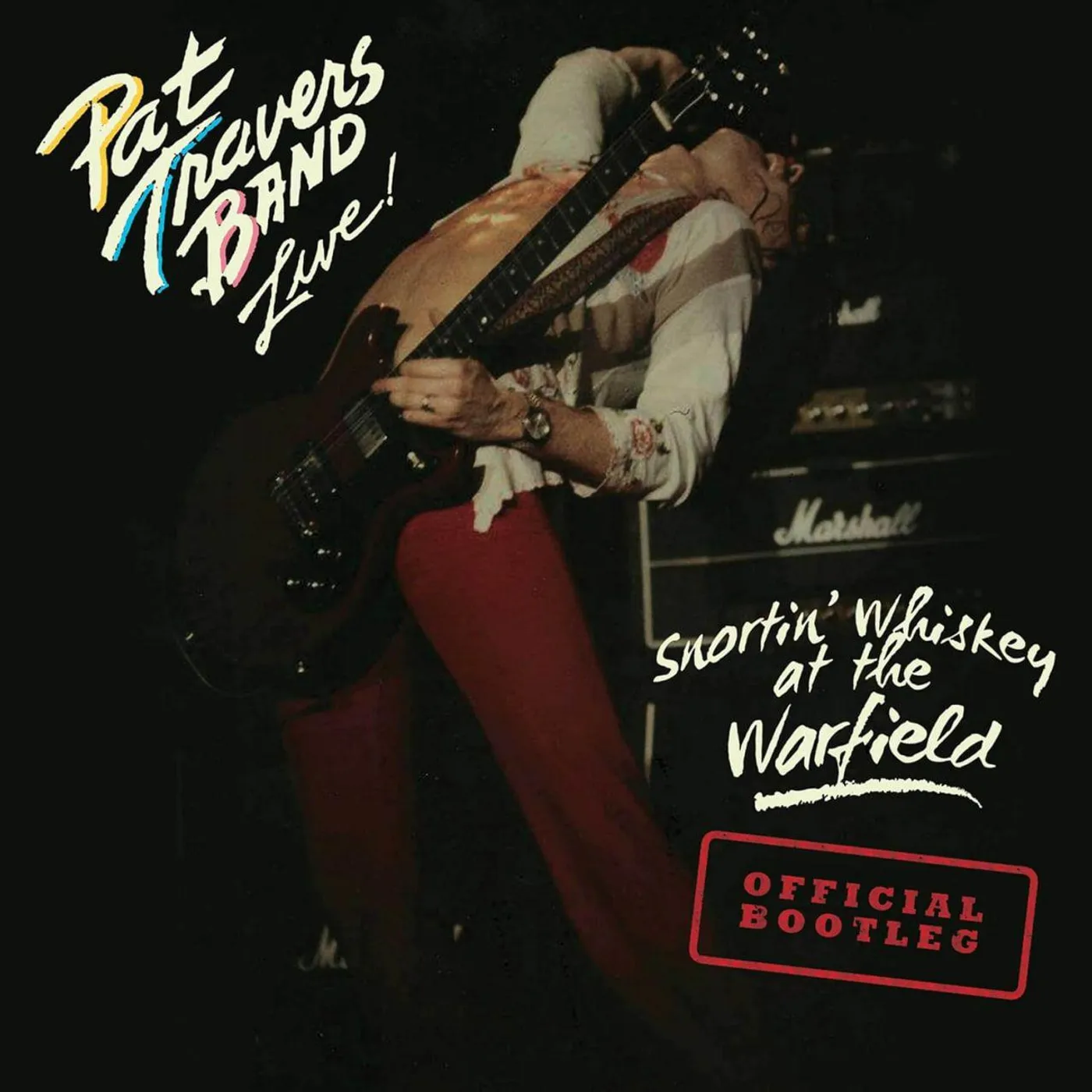 Pat Travers Snortin' Whiskey At The Warfield (Red) Vinyl Record