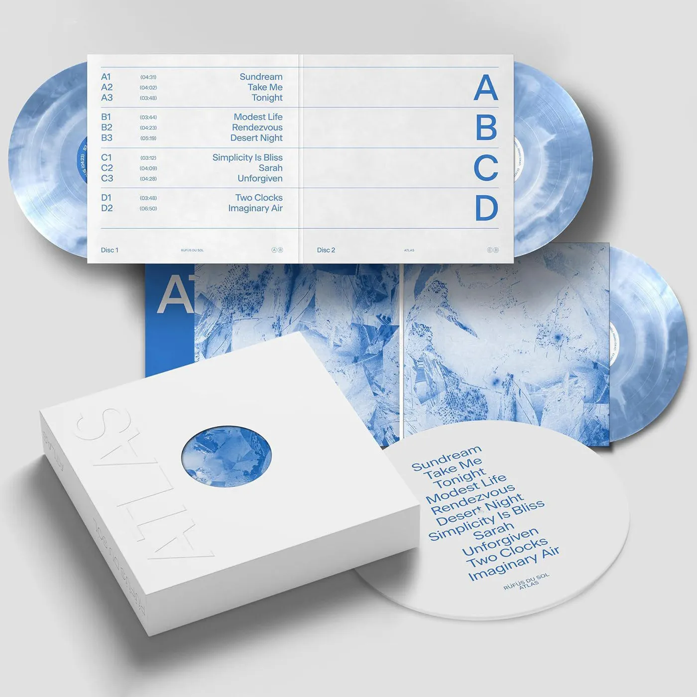 RÜFÜS DU SOL Atlas (10 Year Anniversary Box Set/3LP/White & Blue/Slipmat) (Vinyl)