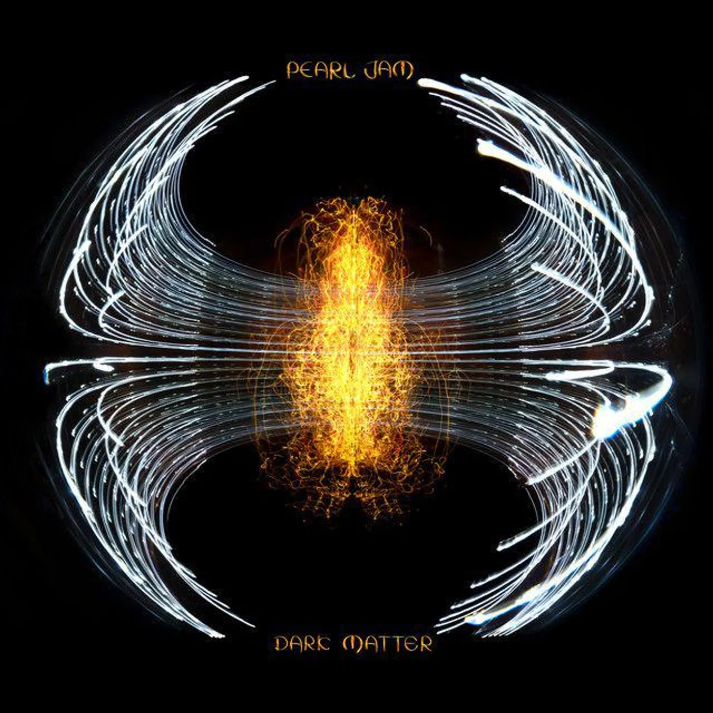Pearl Jam Dark Matter (Clear W/ Orange/Black/White Marble) (Philadelphia Variant) Vinyl Record