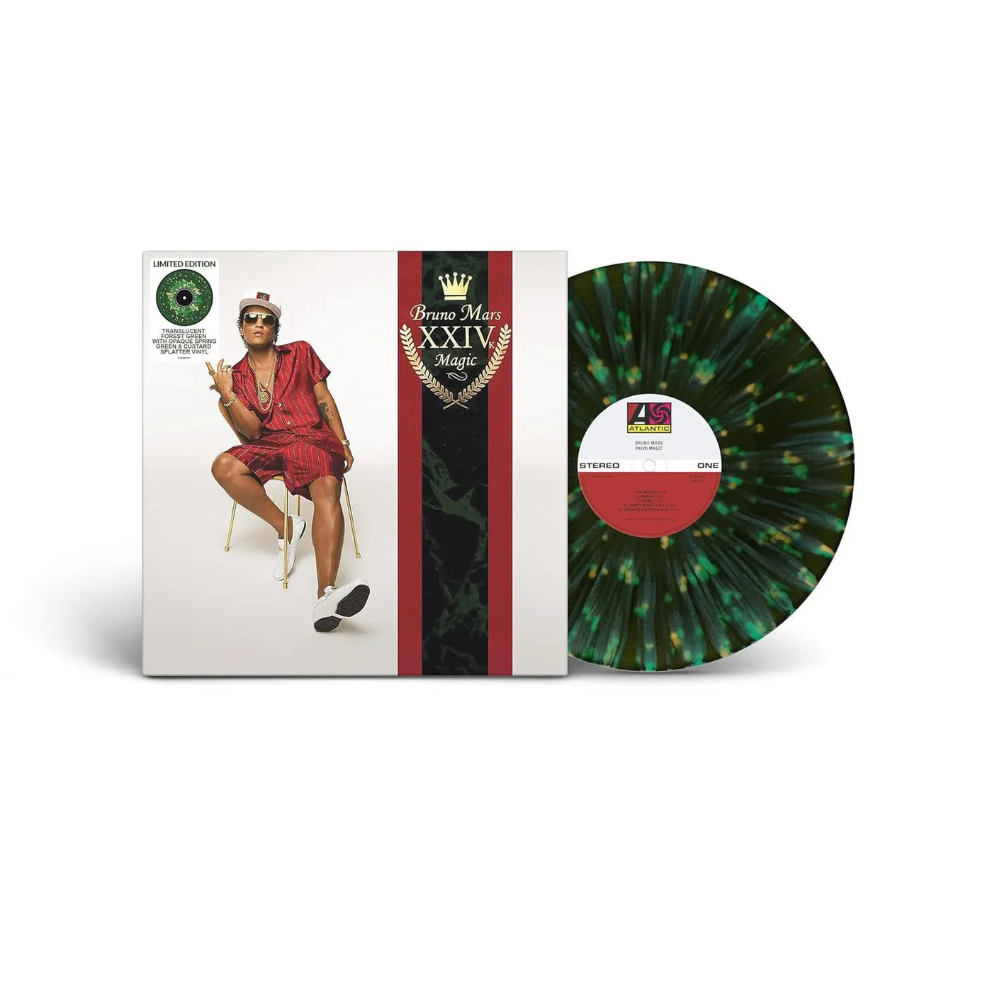 Bruno Mars 24K MAGIC (YELLOW GREEN VINYL) Vinyl Record