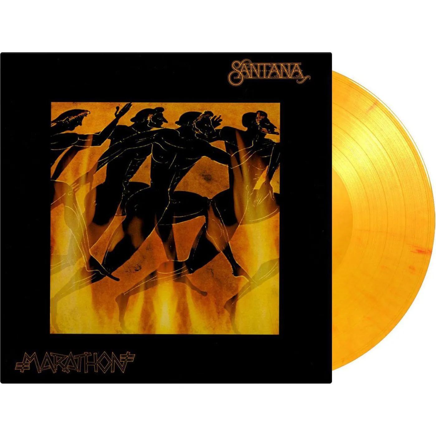 Santana Marathon (180g/Yellow, Orange & Red Marble) Vinyl Record