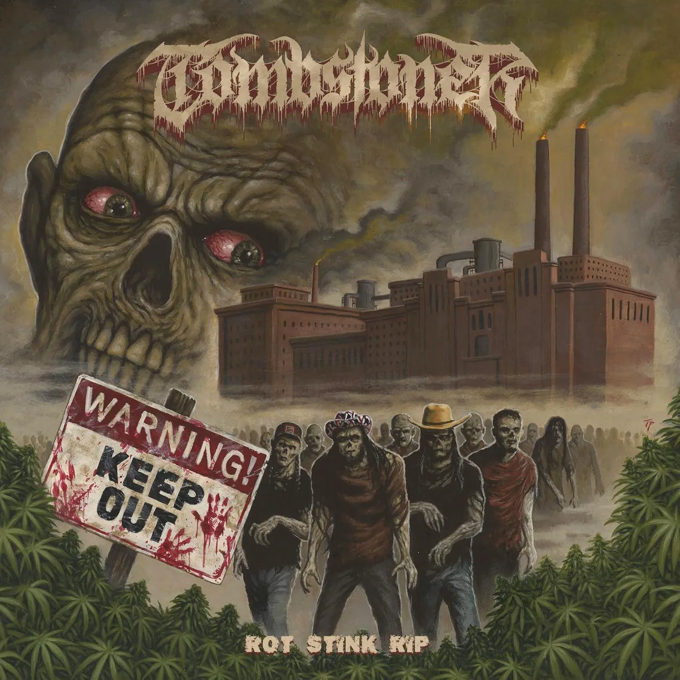 Tombstoner Rot Stink Rip (Yellow) Vinyl Record