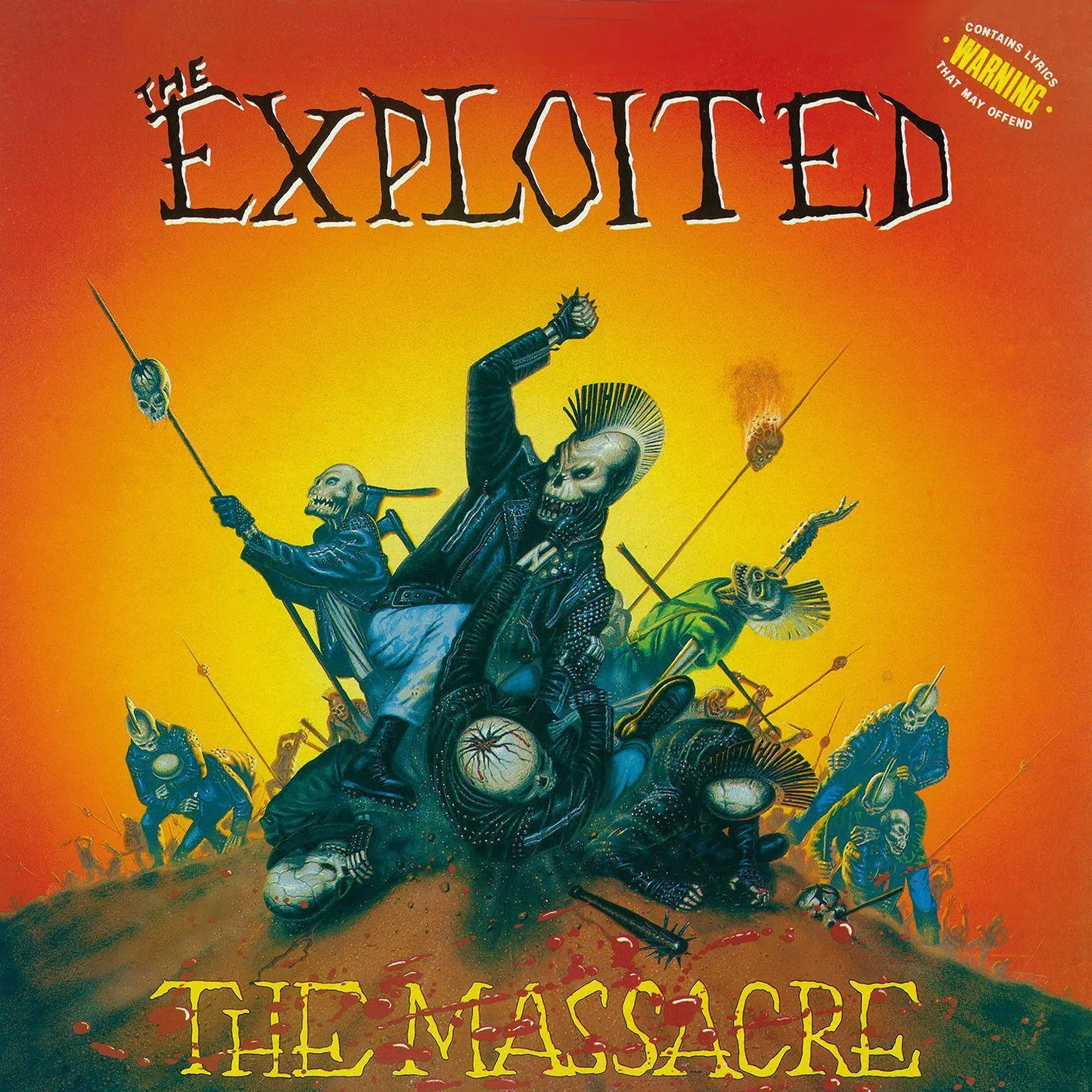 The Exploited Massacre (Special Edition) (Trans Blue) Vinyl Record