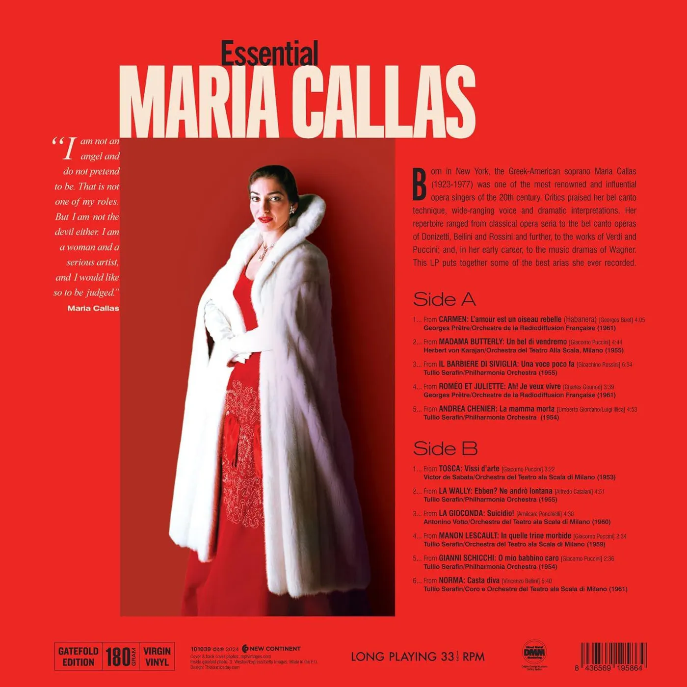 Essential Maria Callas (180g) Vinyl Record