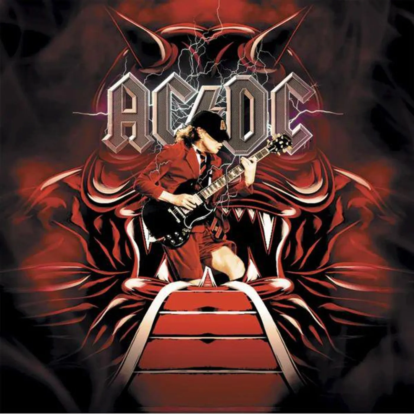 AC/DC On A Highway To Hell Live (Black/Red Splatter) Vinyl Record