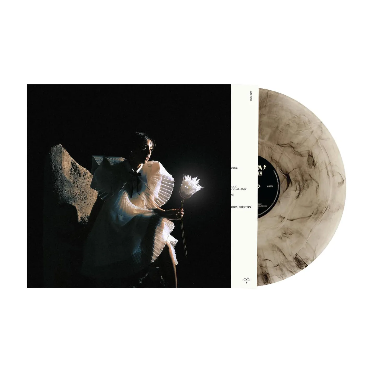 Telenova Time Is A Flower (Black/Milky White) Vinyl Record