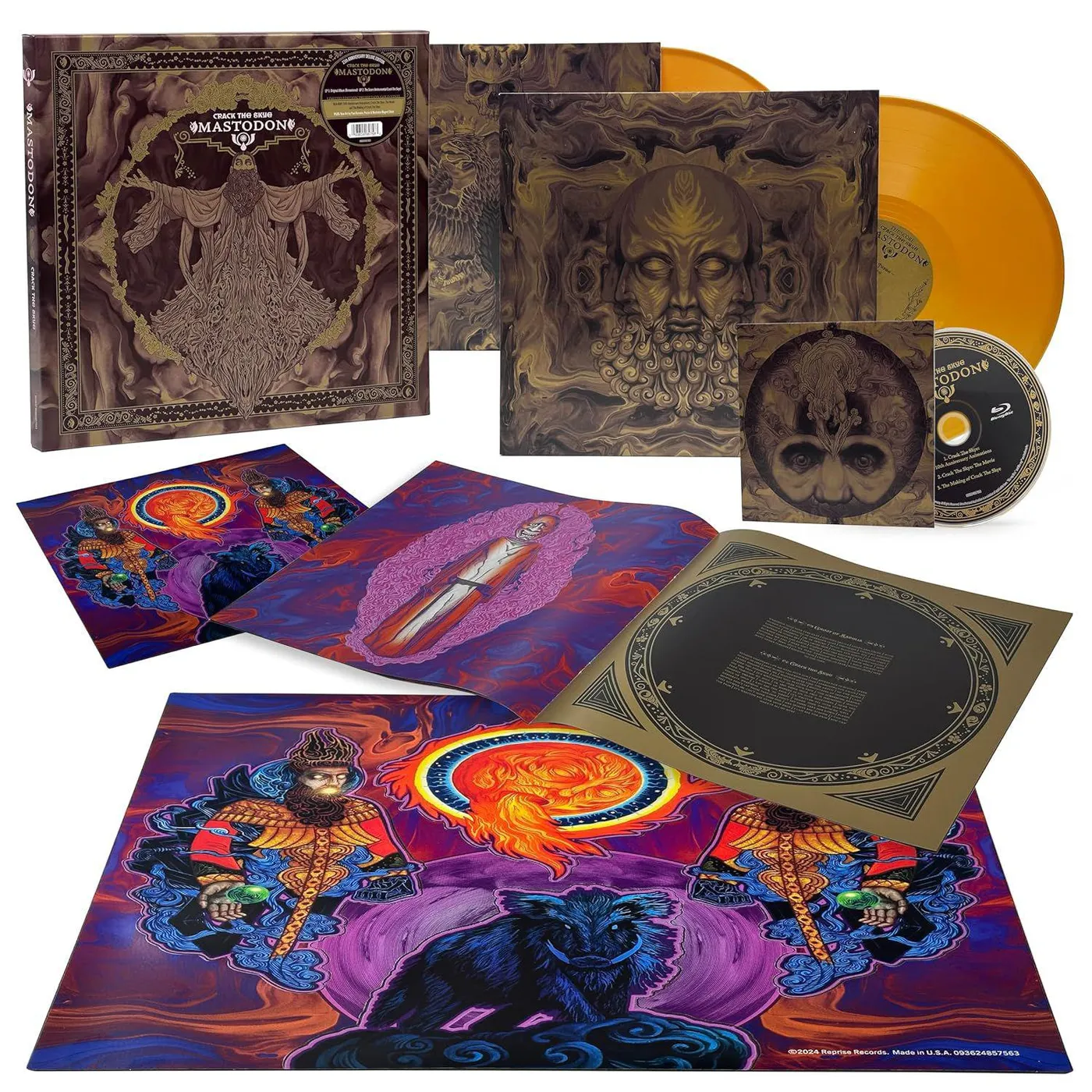 Mastodon Crack The Skye (15th Anniversary/Deluxe/2lp/Gold/Blu-ray) Vinyl Record