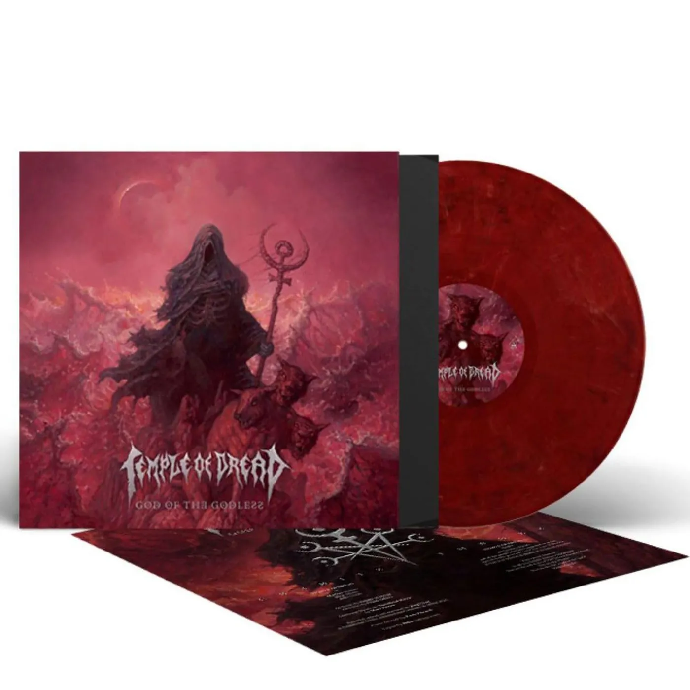 Temple Of Dread God Of The Godless (Red White) Vinyl Record