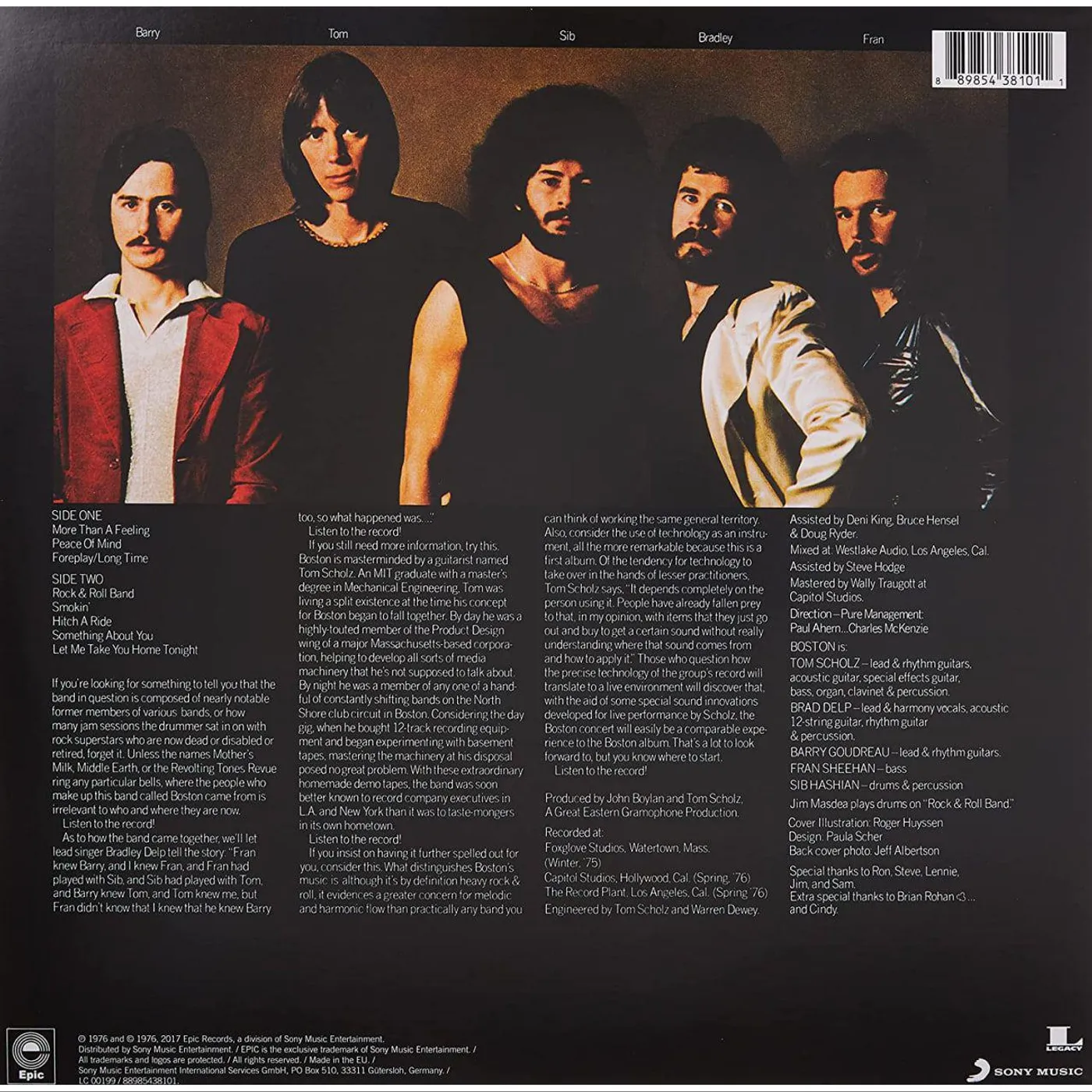 Boston Vinyl Record