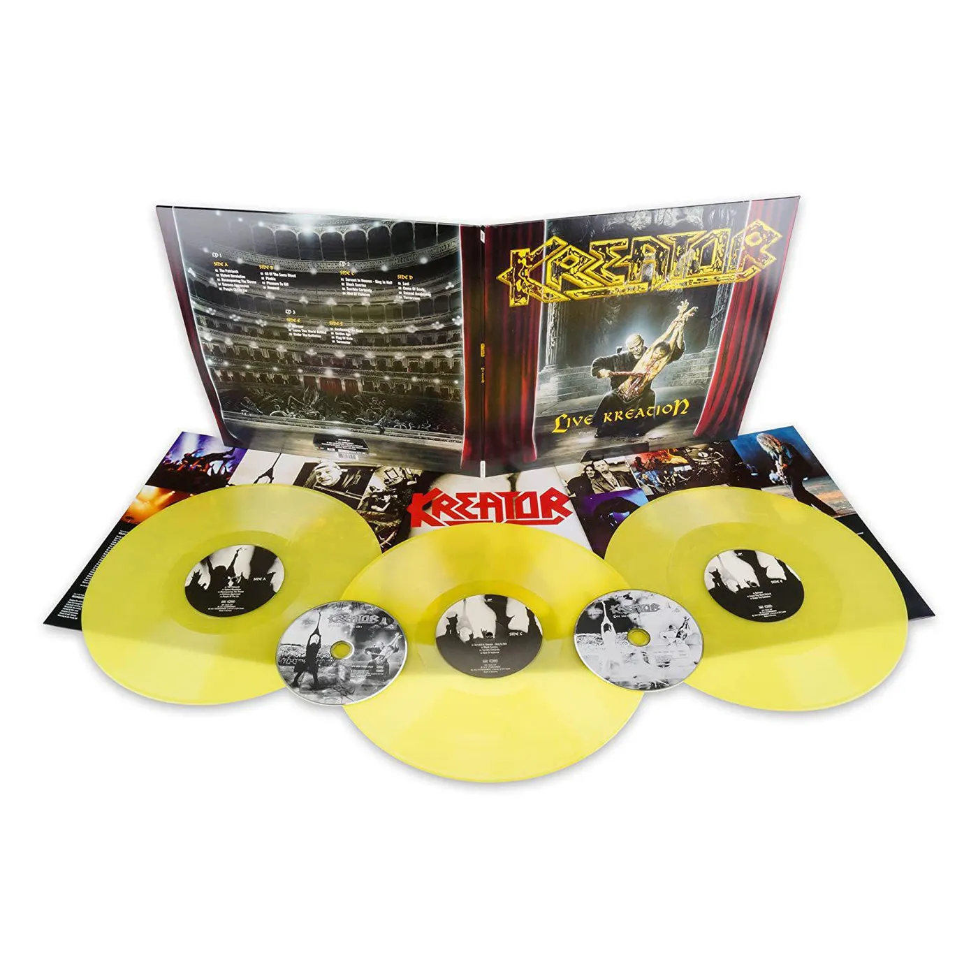 Kreator Live Kreation (3LP/2CD/Yellow) Vinyl Record