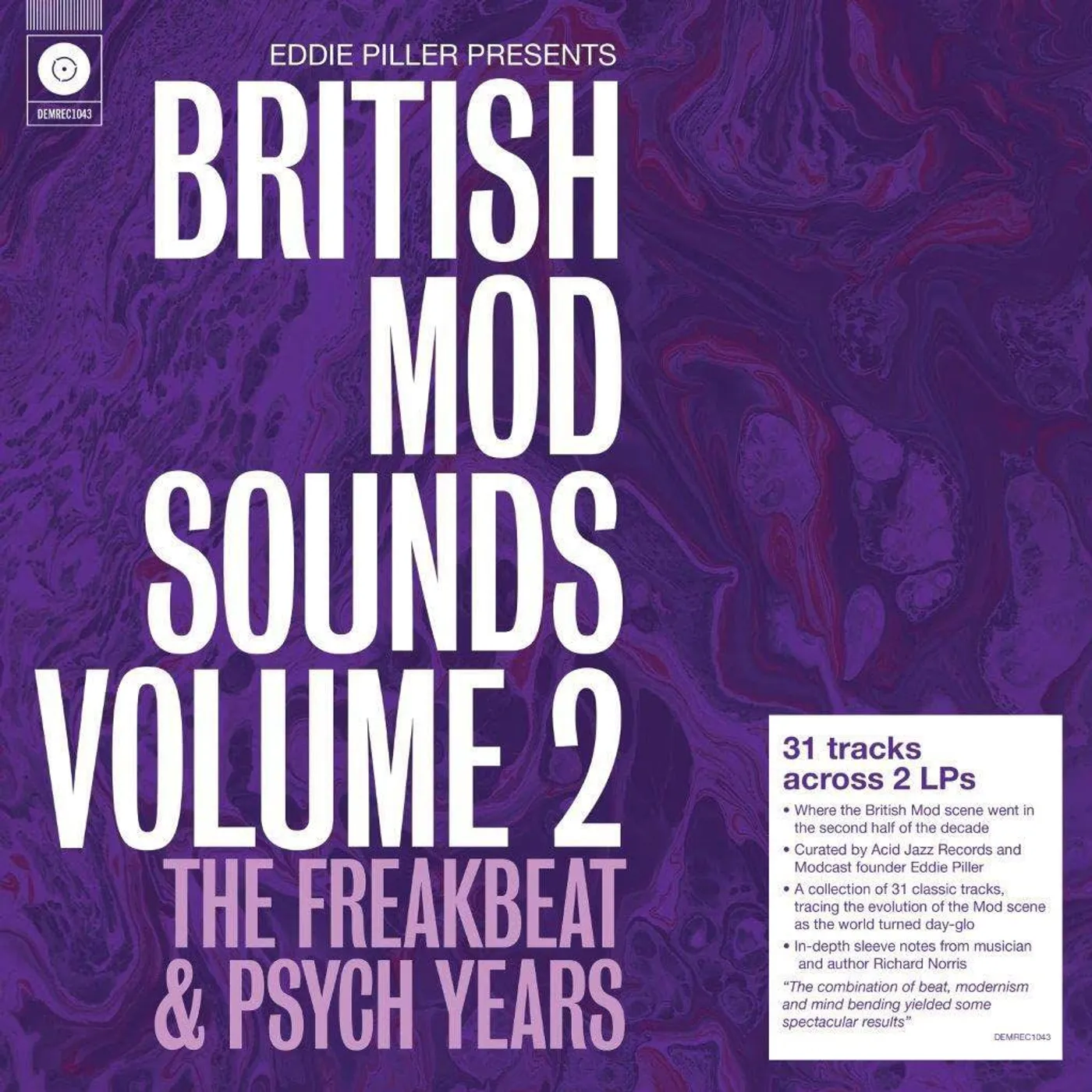 Eddie Piller British Mod Sounds 60s V2 / Various Vinyl Record