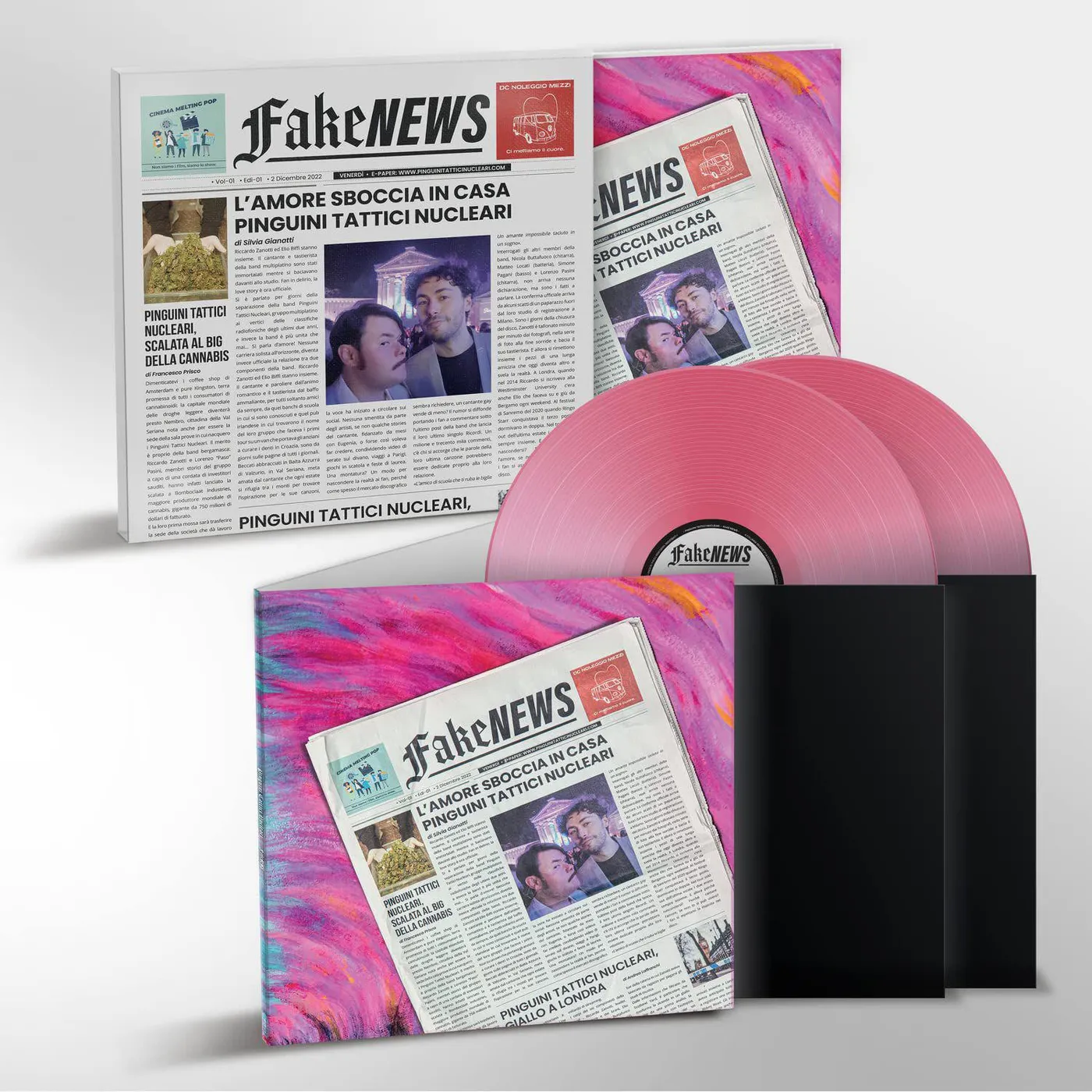 Pinguini Tattici Nucleari Fake News (Love Story) Vinyl Record