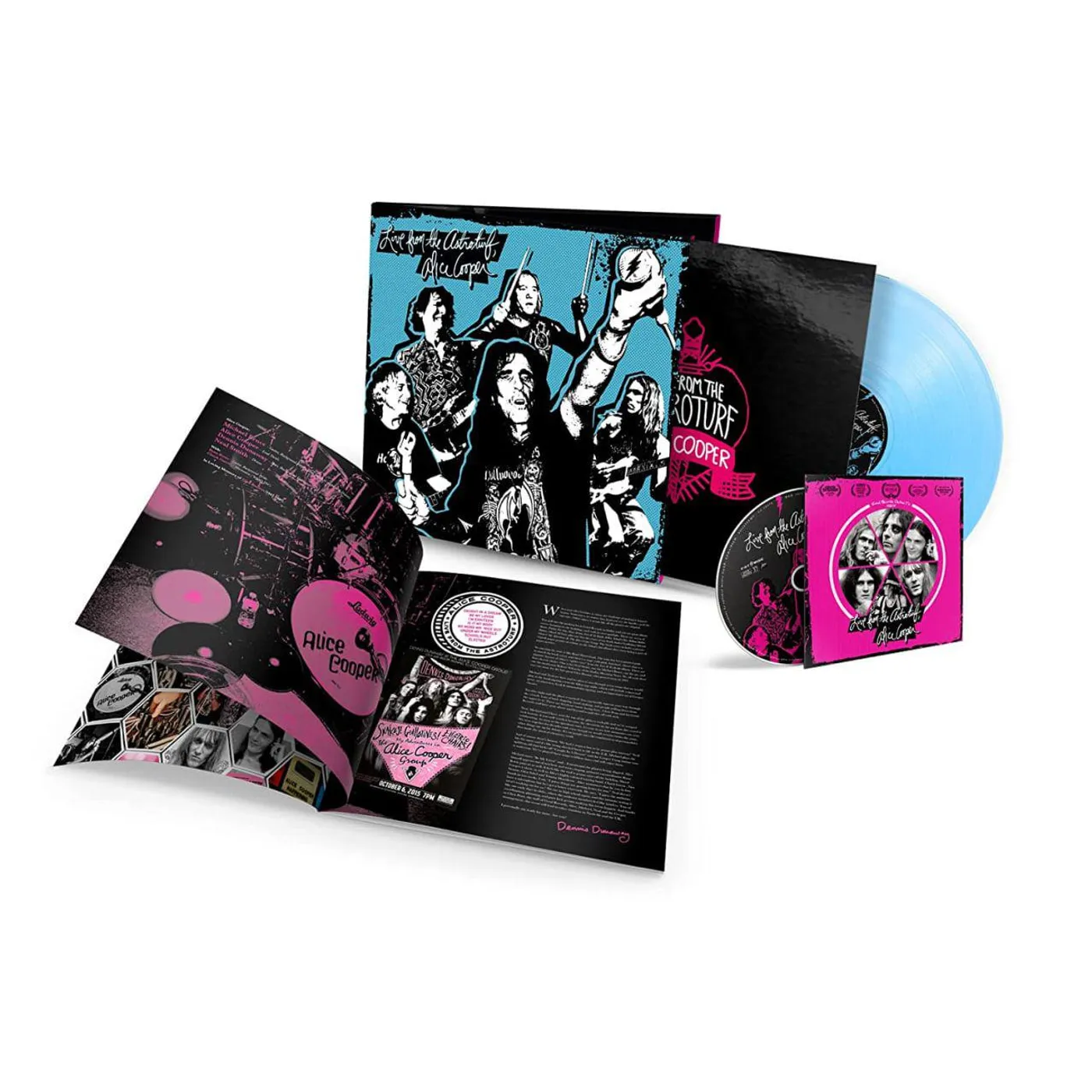Alice Cooper Live from the Astroturf (Blue Curacao + DVD) Vinyl Record