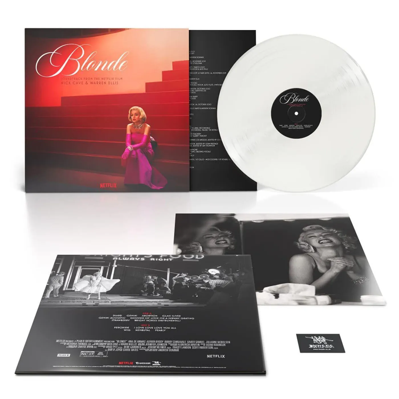 Nick Cave & Warren Ellis Blonde (Soundtrack From The Netflix Film / White) Vinyl Record