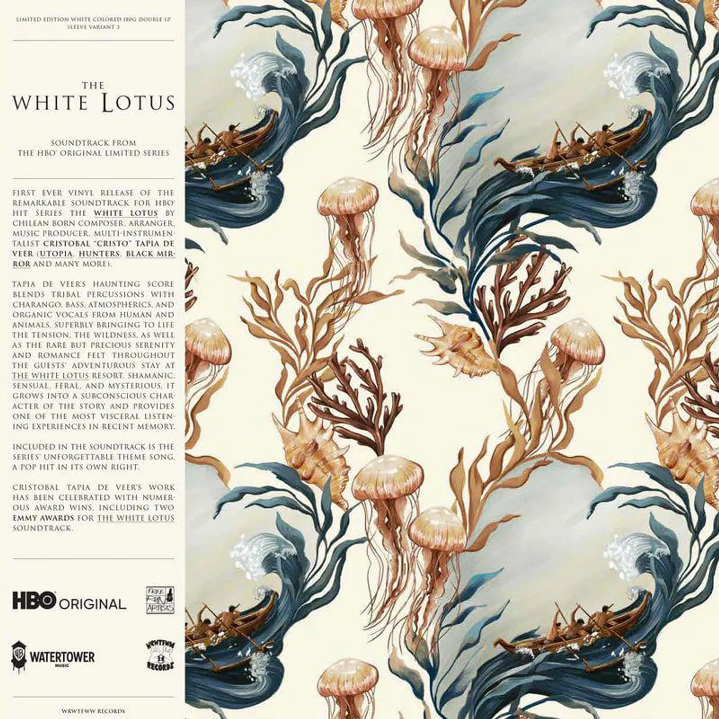 Cristobal Tapia De Veer WHITE LOTUS (COVER VARIANT 3) Vinyl Record