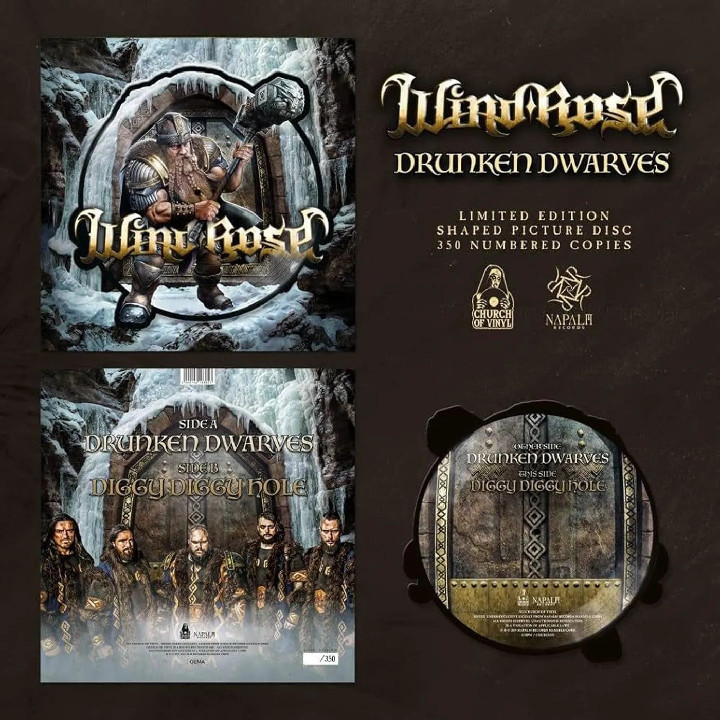 Wild Rose DRUNKEN DWARVES Vinyl Record