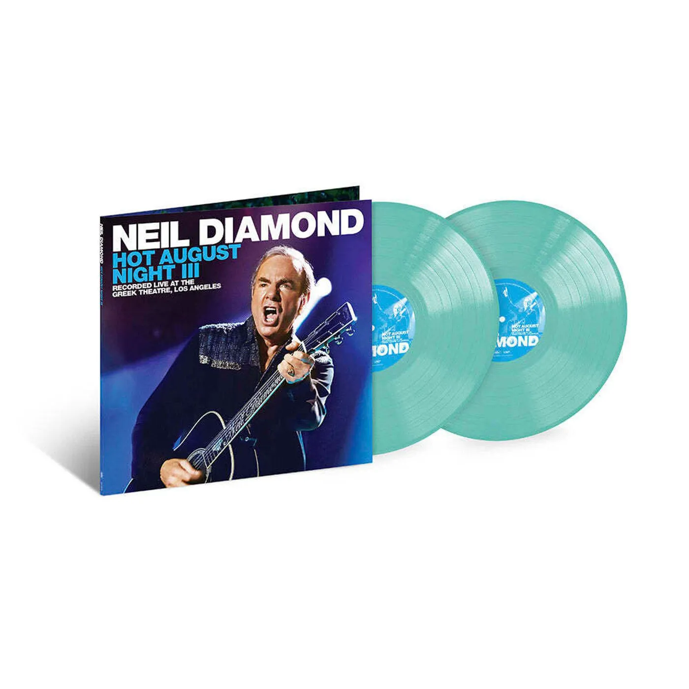 Neil Diamond Hot August Night III (Sea Glass) Vinyl Record