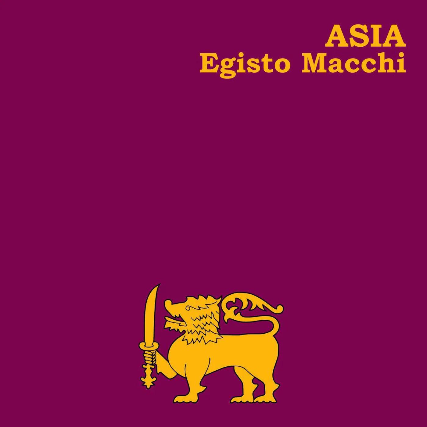 Egisto Macchi ASIA Vinyl Record