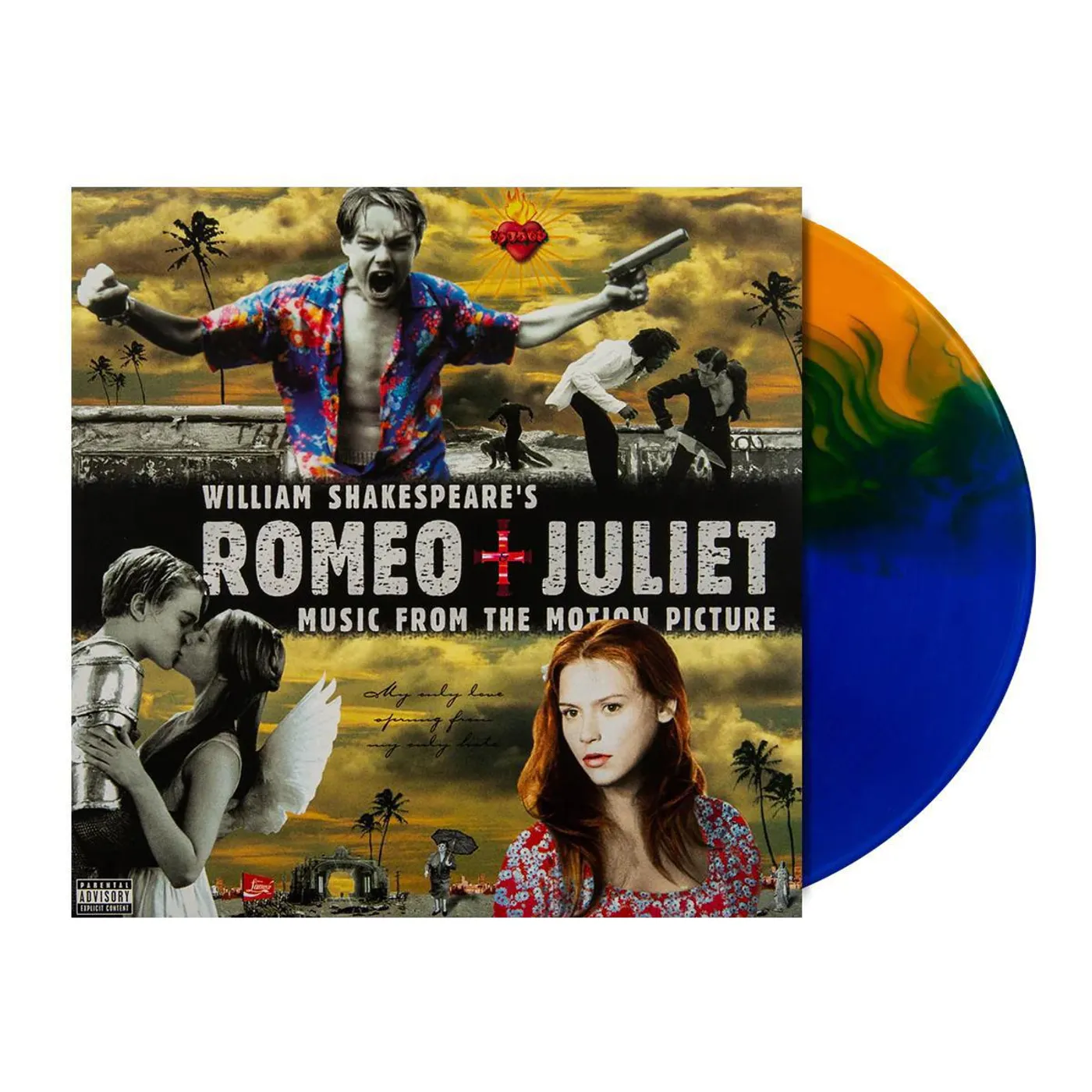 William Shakespeare's Romeo + Juliet / Various (Blue/Orange Split) Vinyl Record