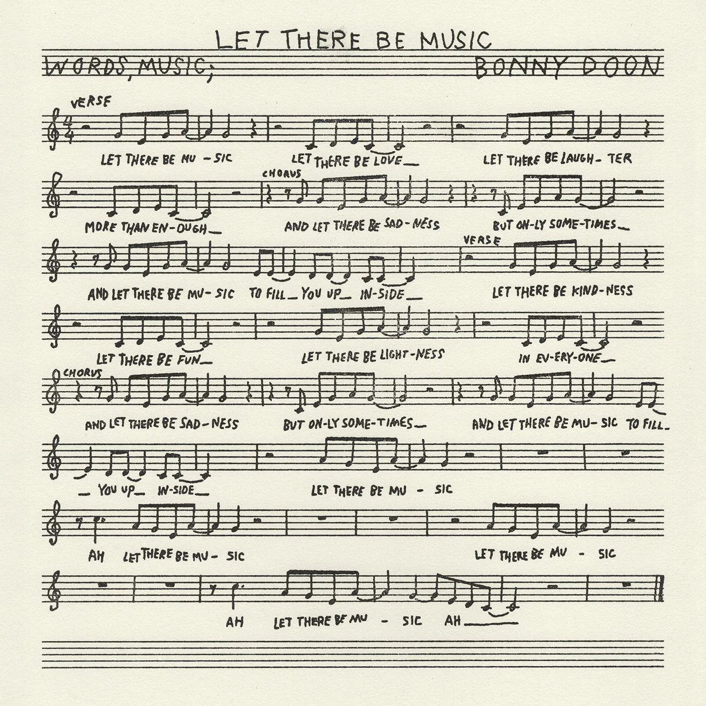Bonny Doon Let There Be Music Vinyl Record