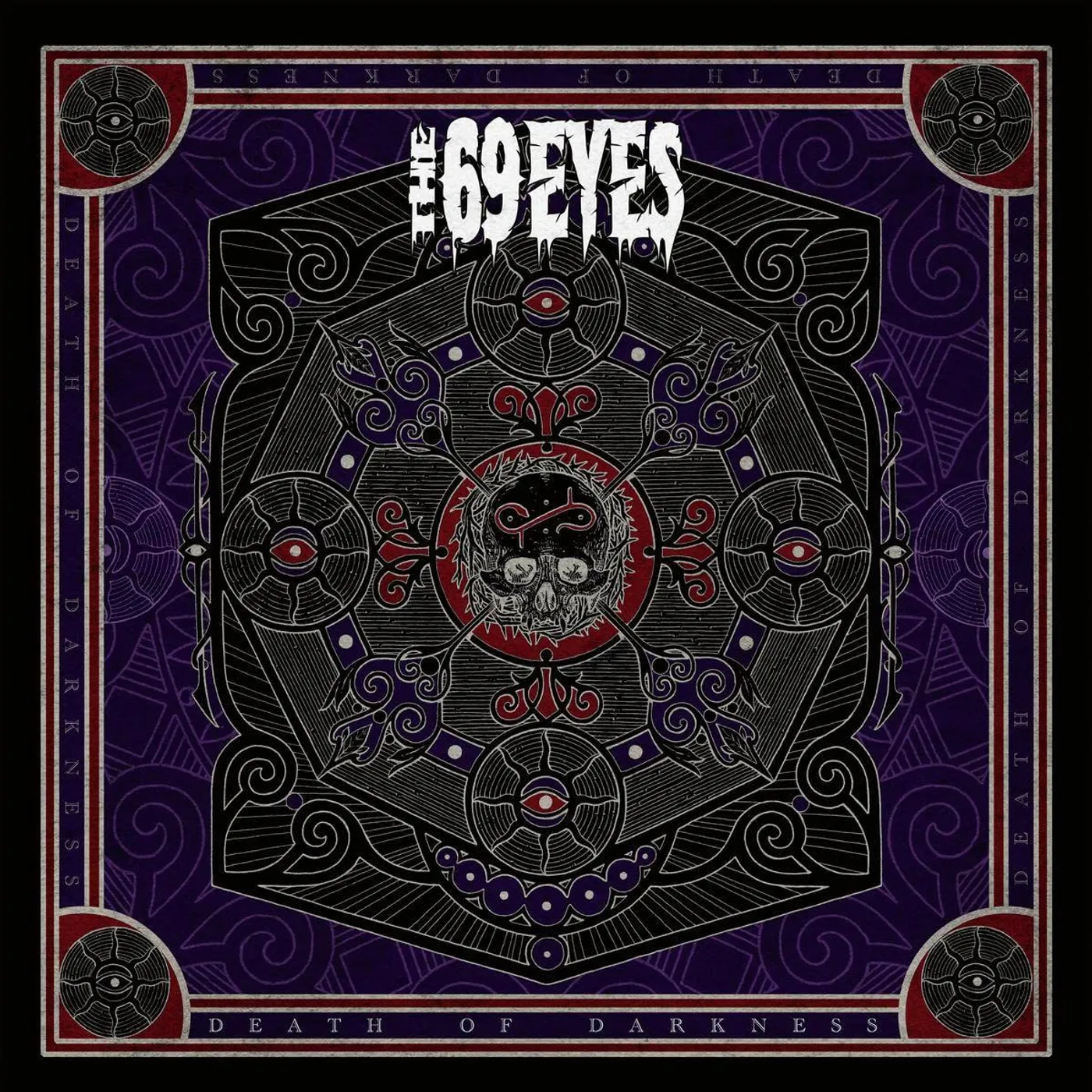 The 69 Eyes Death of Darkness (Blood Red Marbled) Vinyl Record