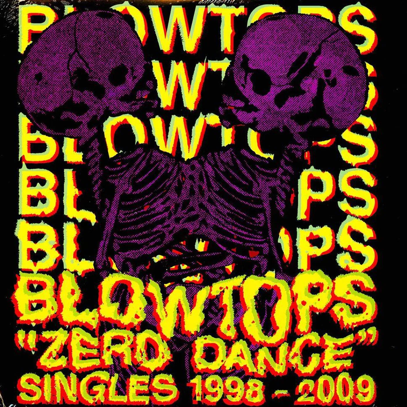 The Blowtops ZERO DANCE SINGLES 1998-2009 Vinyl Record