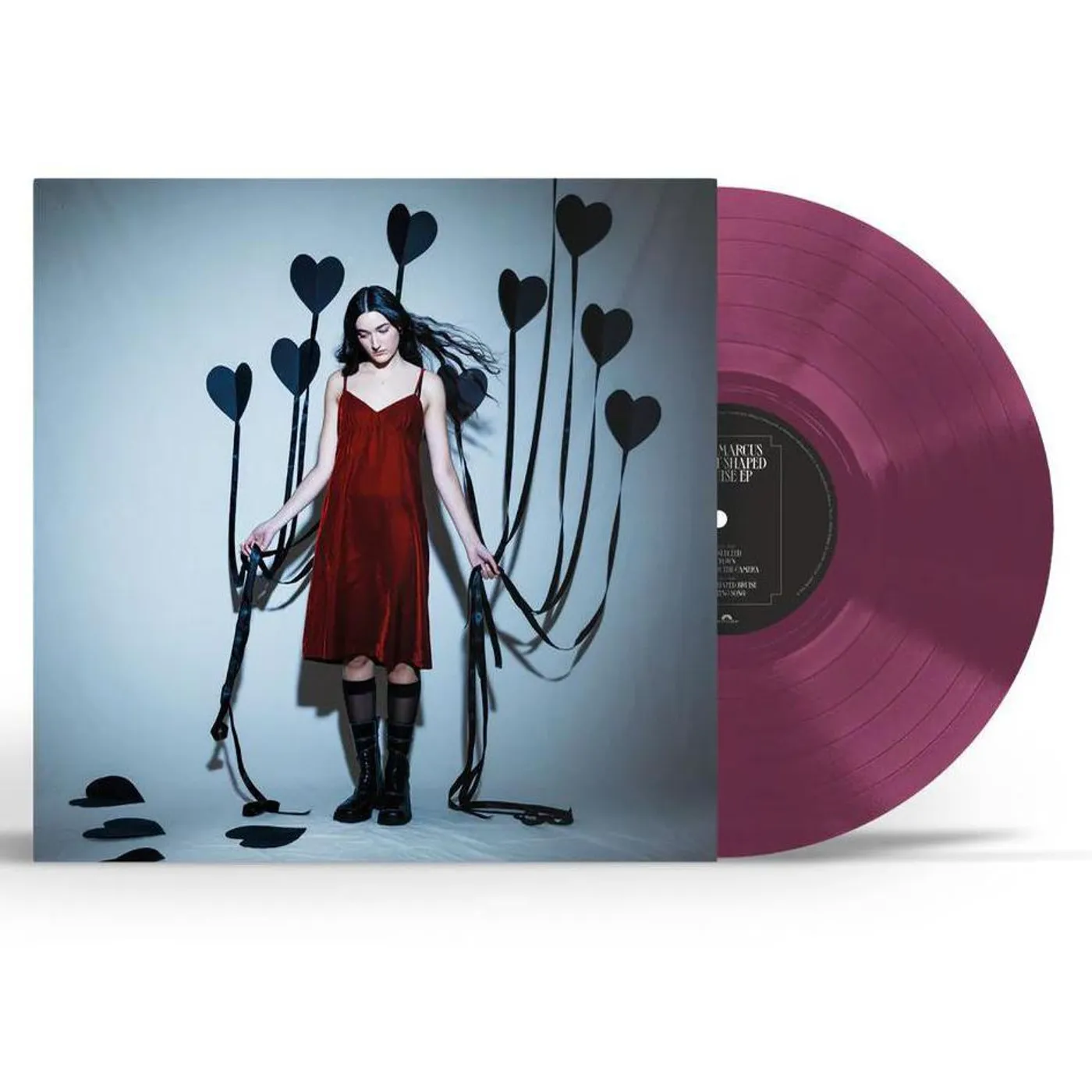Etta Marcus Heart-shaped Bruise (Deep Red) Vinyl Record