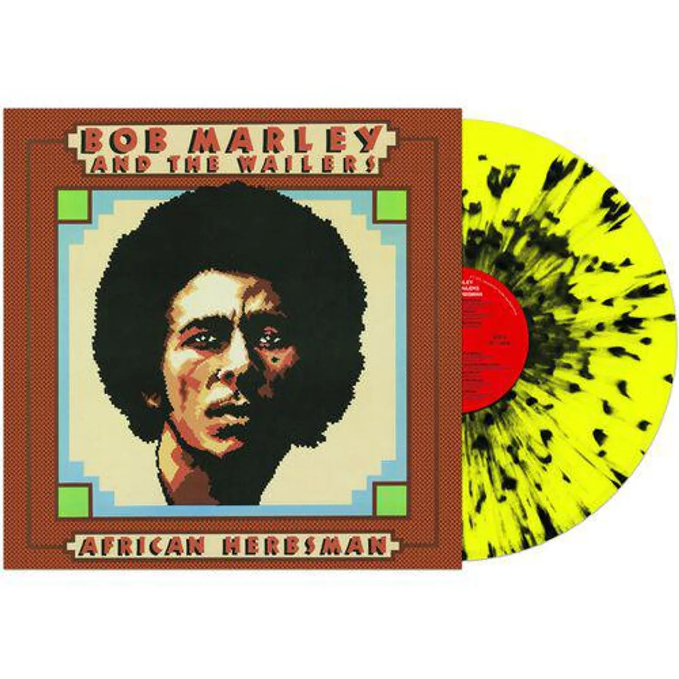 Bob Marley African Herbsman (Yellow/Black Splatter) Vinyl Record