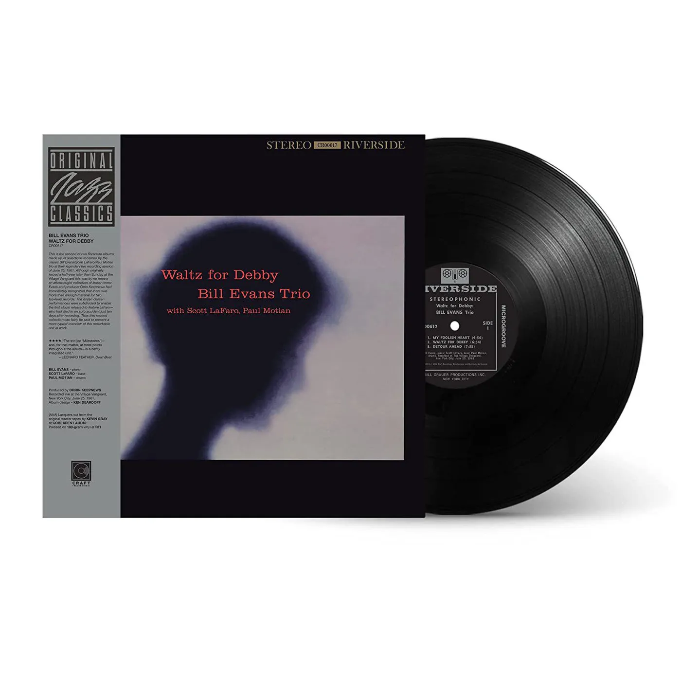 Bill Evans Waltz For Debby (Original Jazz Classics Series) Vinyl Record