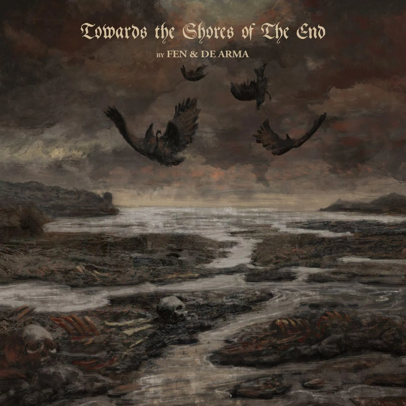 Fen & De Arma TOWARDS THE SHORES OF THE END - GOLD Vinyl Record