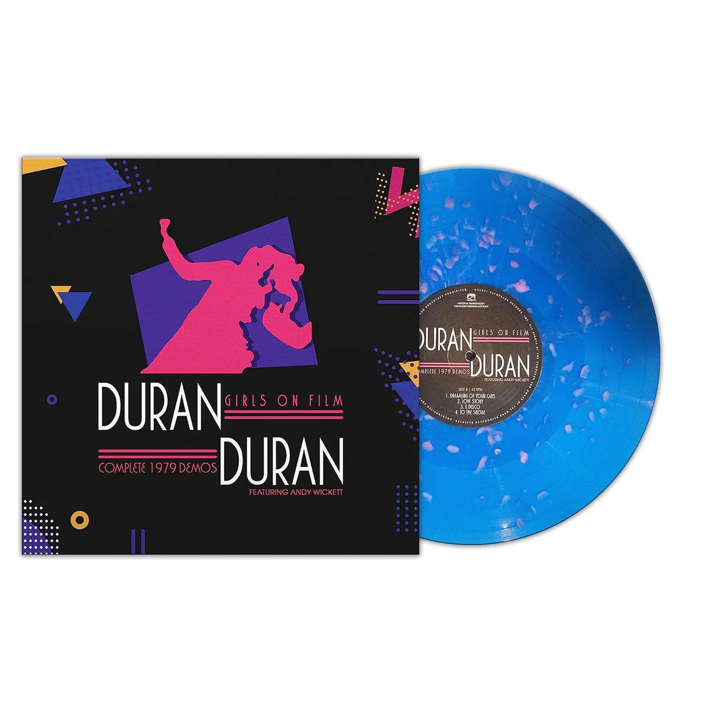 Duran Duran Girls On Film - Complete 1979 Demos (Blue W/ Pink Dots) Vinyl Record