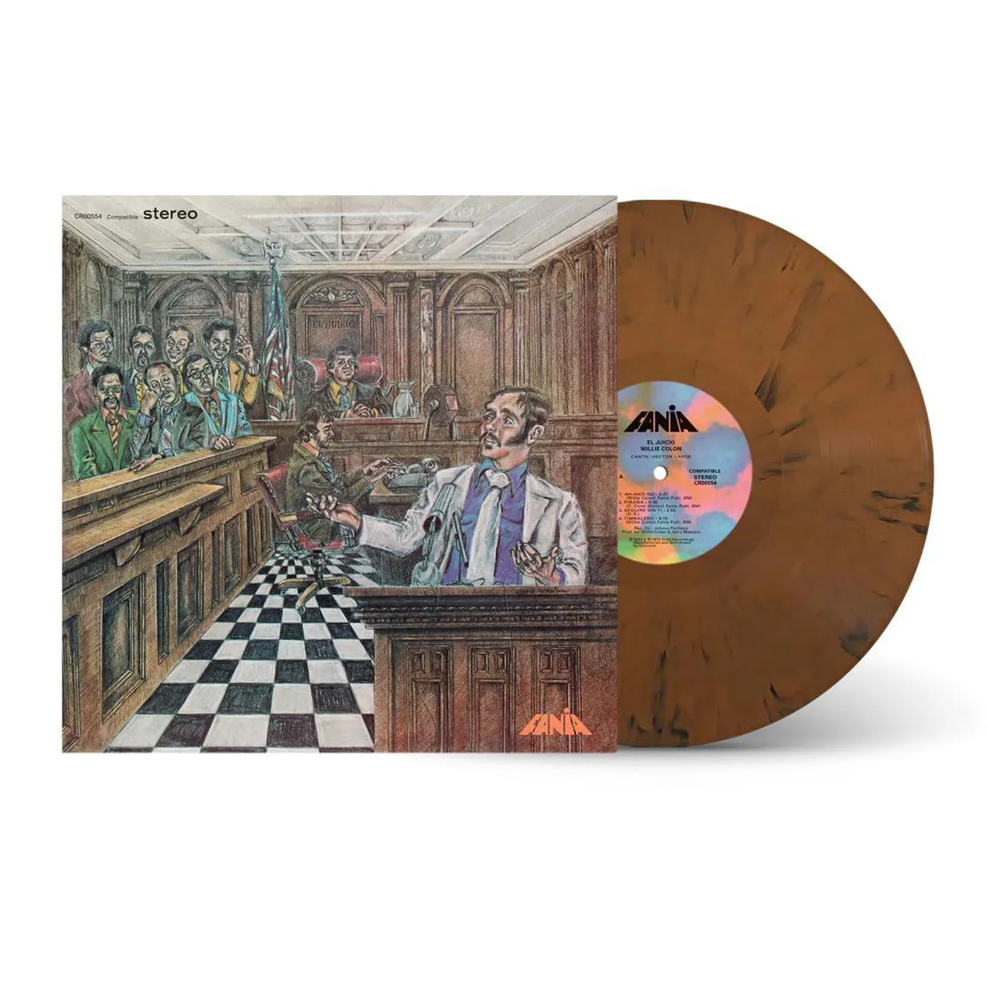 Willie Colón El Juicio (50th Anniversary Edition - Black/Brown Splatter) Vinyl Record