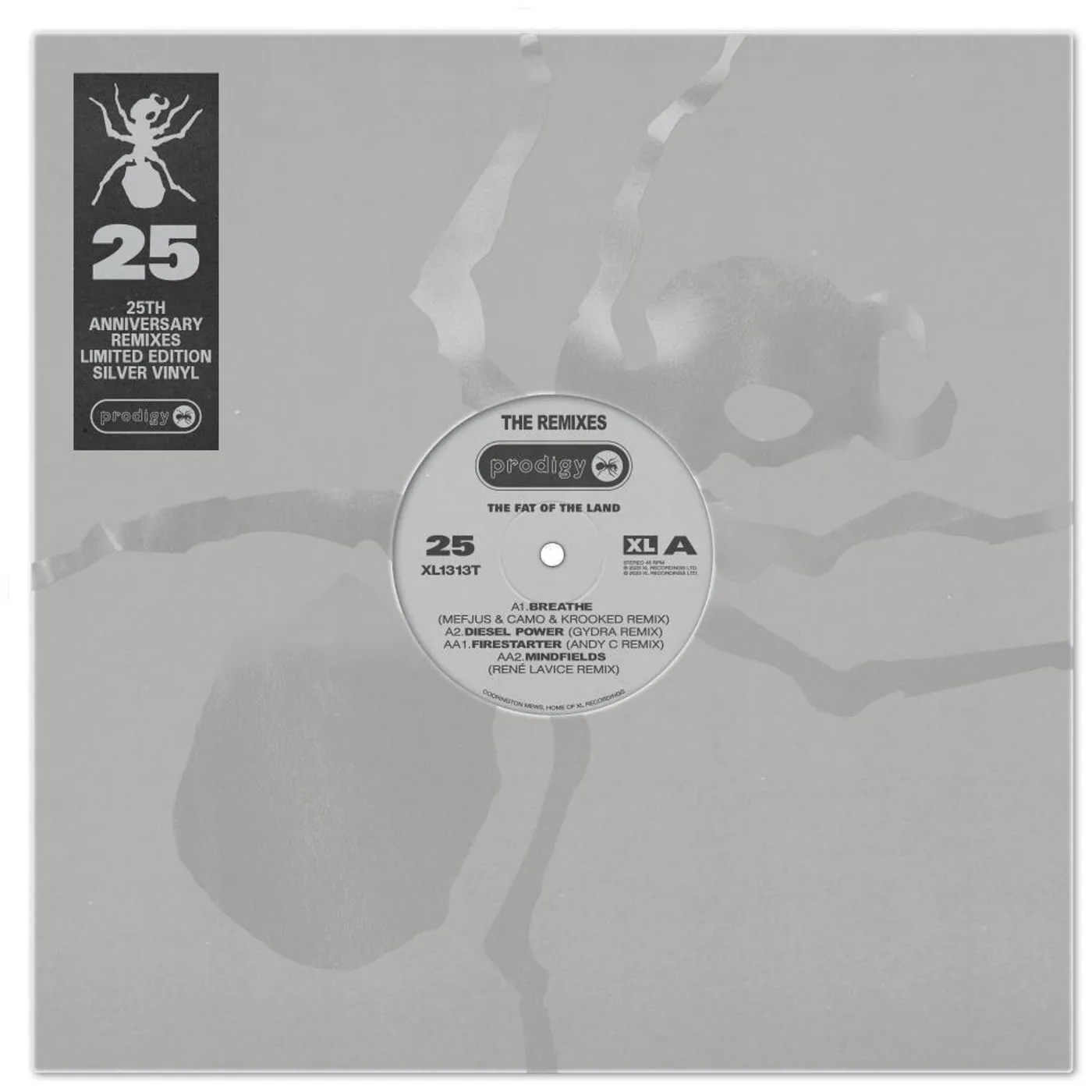 The Prodigy The Fat Of The Land 25th Anniversary Remixes (Special Edition / Silver) Vinyl Record