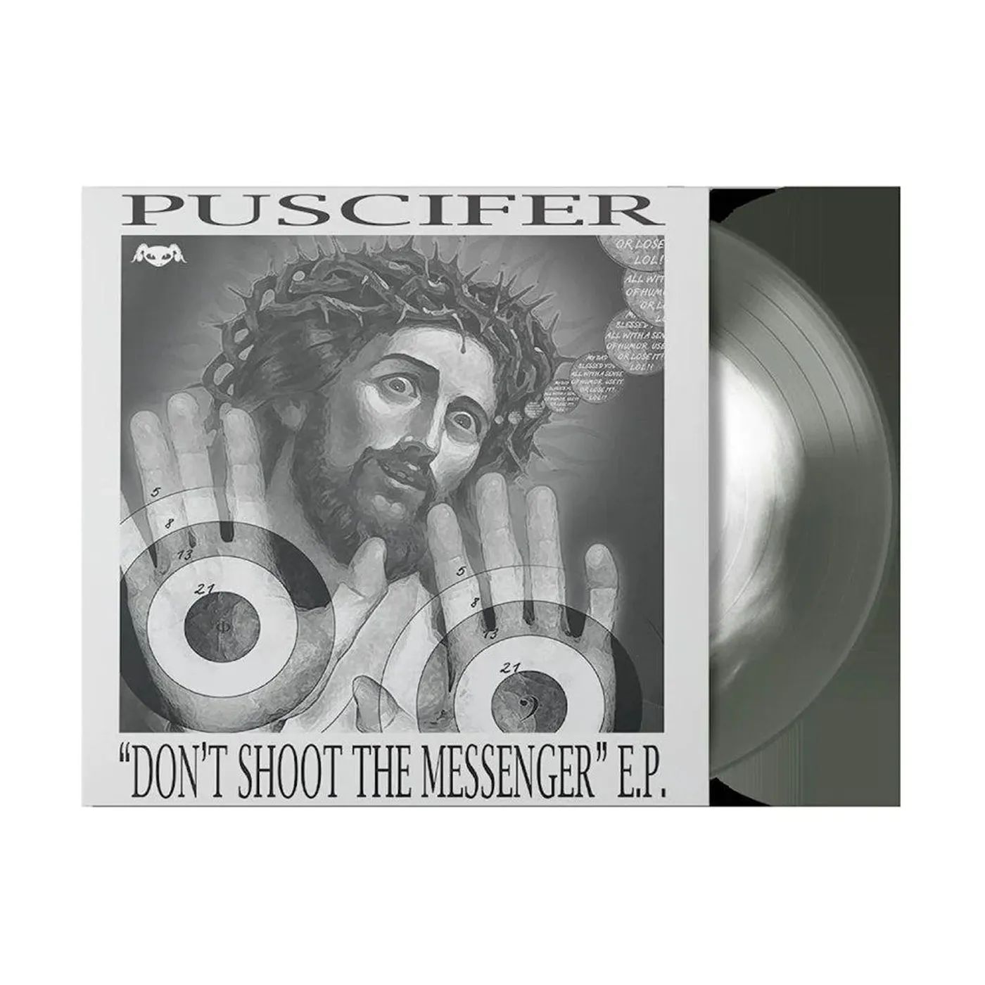 Puscifer Don't Shoot The Messenger (Black Ice w/ White) Vinyl Record
