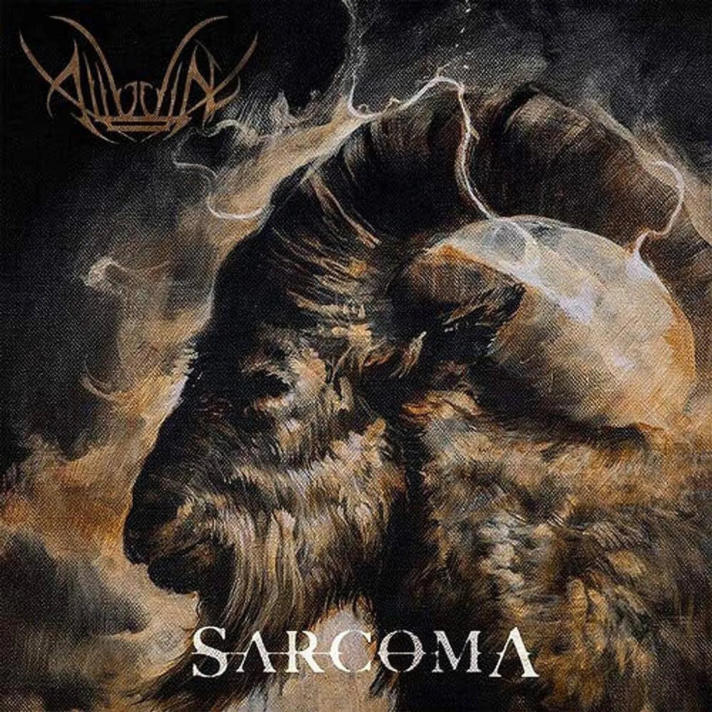 Alluvial Sarcoma - Bone & Black Splatter Vinyl Record