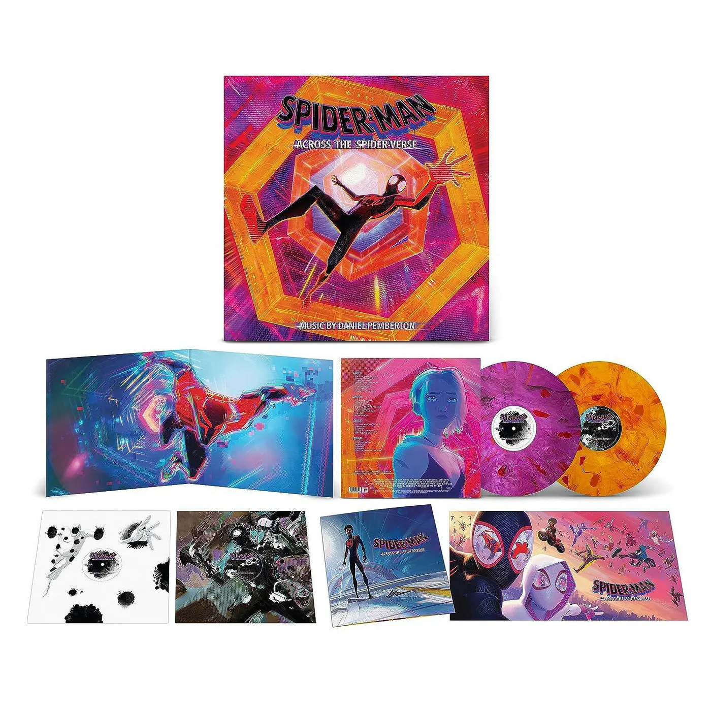 Daniel Pemberton Spider-Man: Across the Spider-Verse (2LP/Original Score)[Booklet/Orange & Purple] Vinyl Record