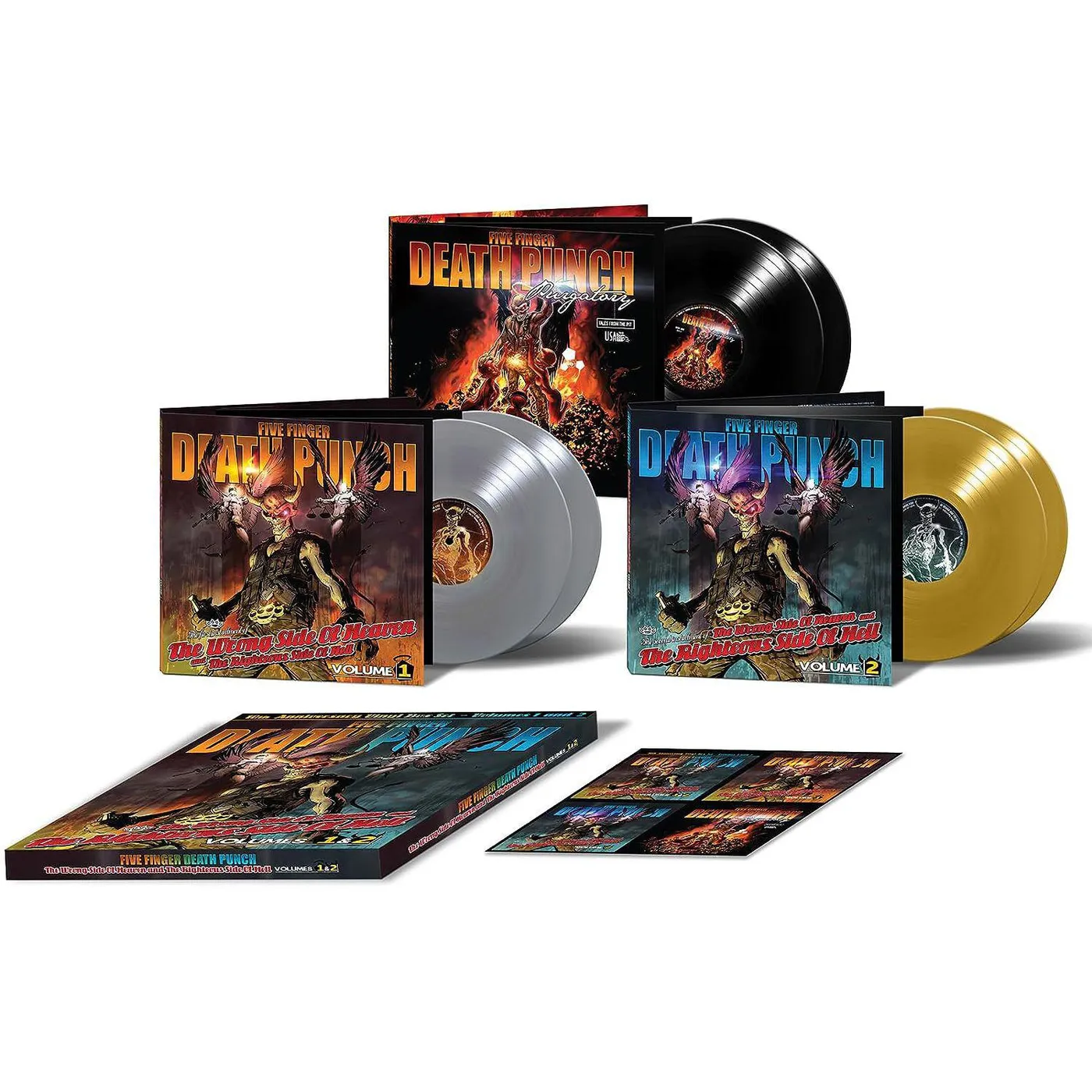 Five Finger Death Punch Wrong Side Of Heaven Vol. 1 + 2 Box Set (Limited/6LP) Vinyl Record