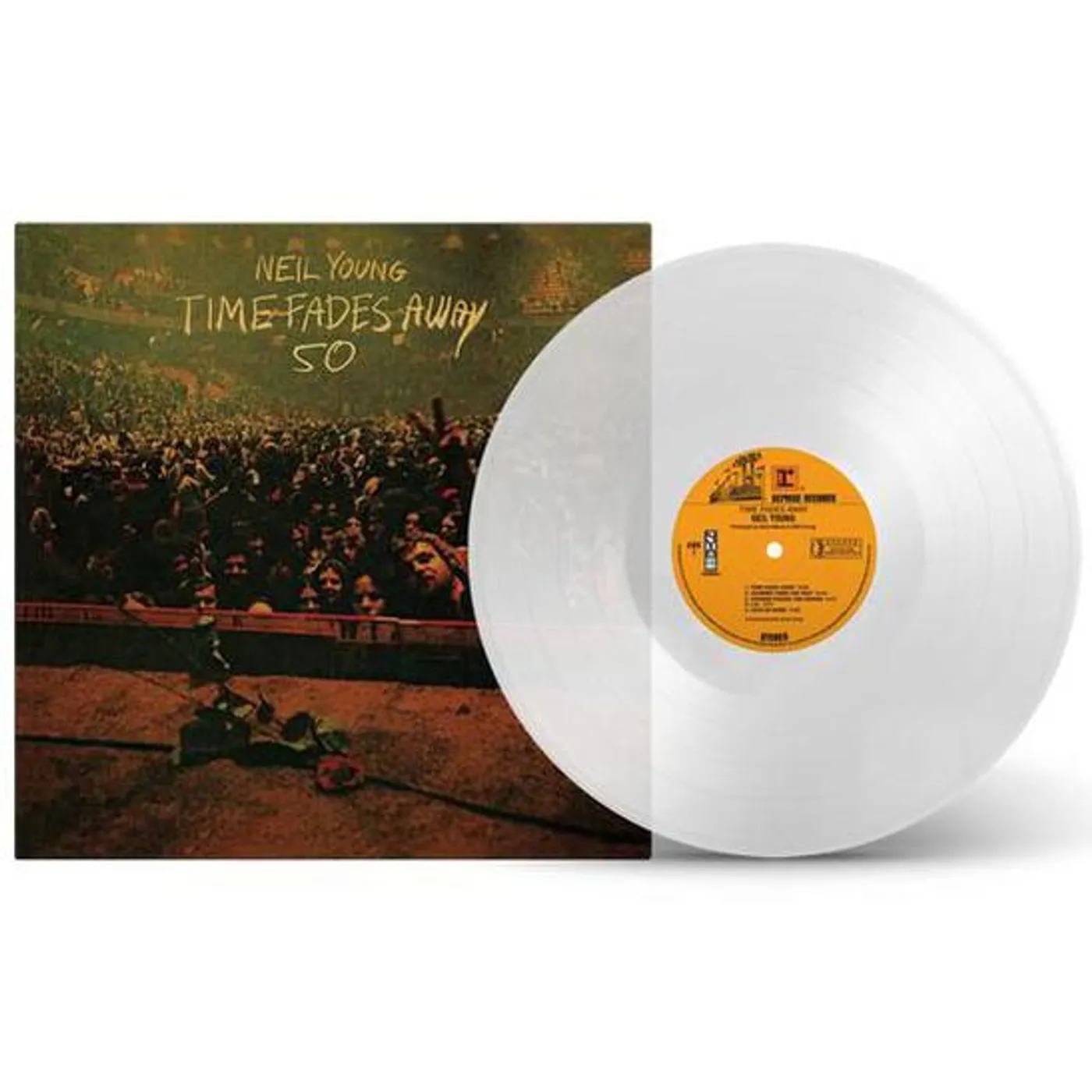 Neil Young Time Fades Away (50th Anniversary Edition/Clear) Vinyl Record