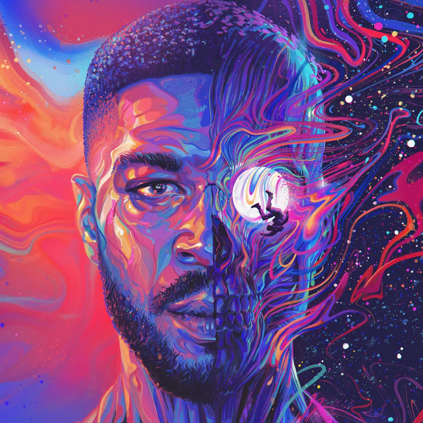 Kid Cudi Man On The Moon III: The Chosen (2LP/Orange) Vinyl Record