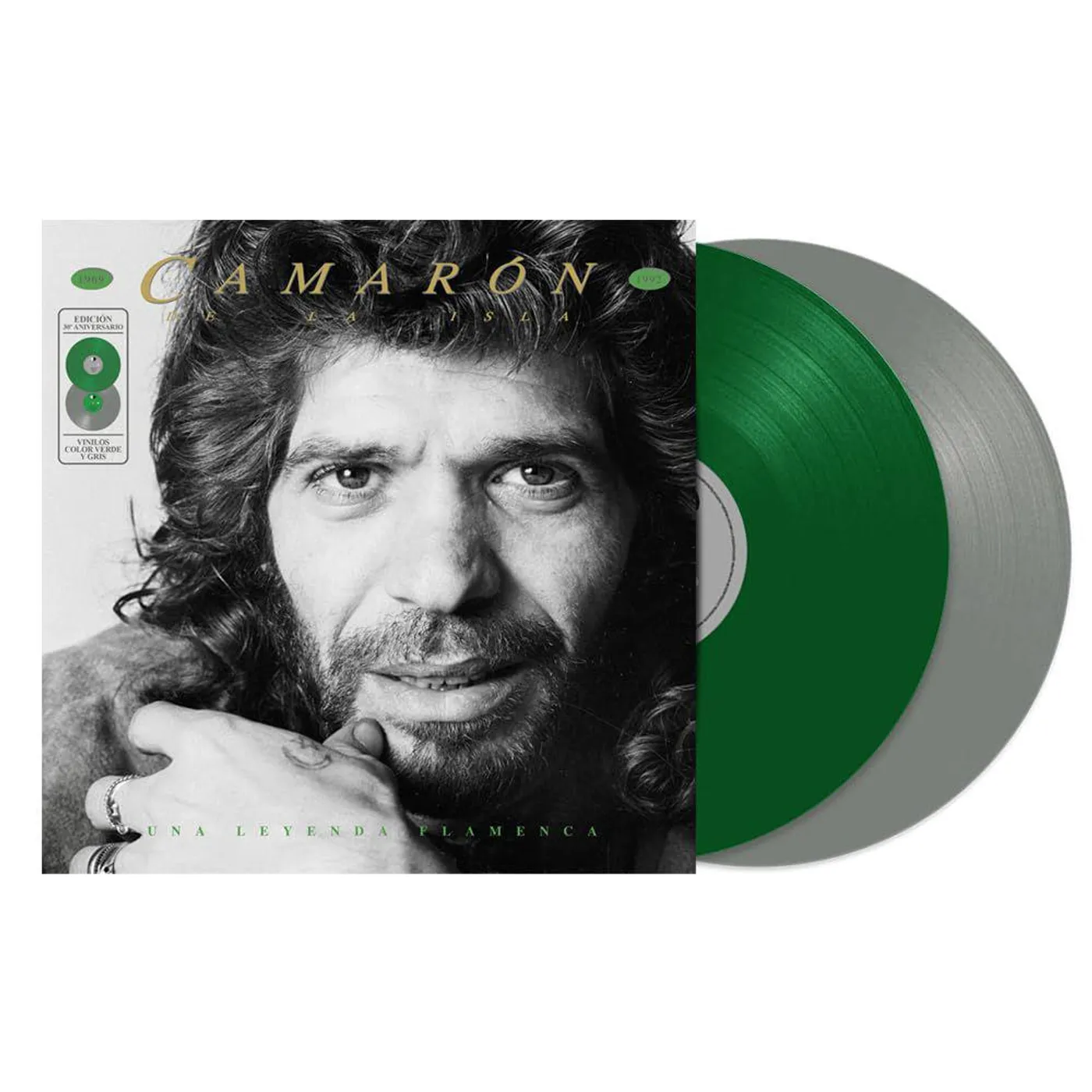 Camaron De La Isla Una Leyenda Flamenca (Grey & Green) Vinyl Record