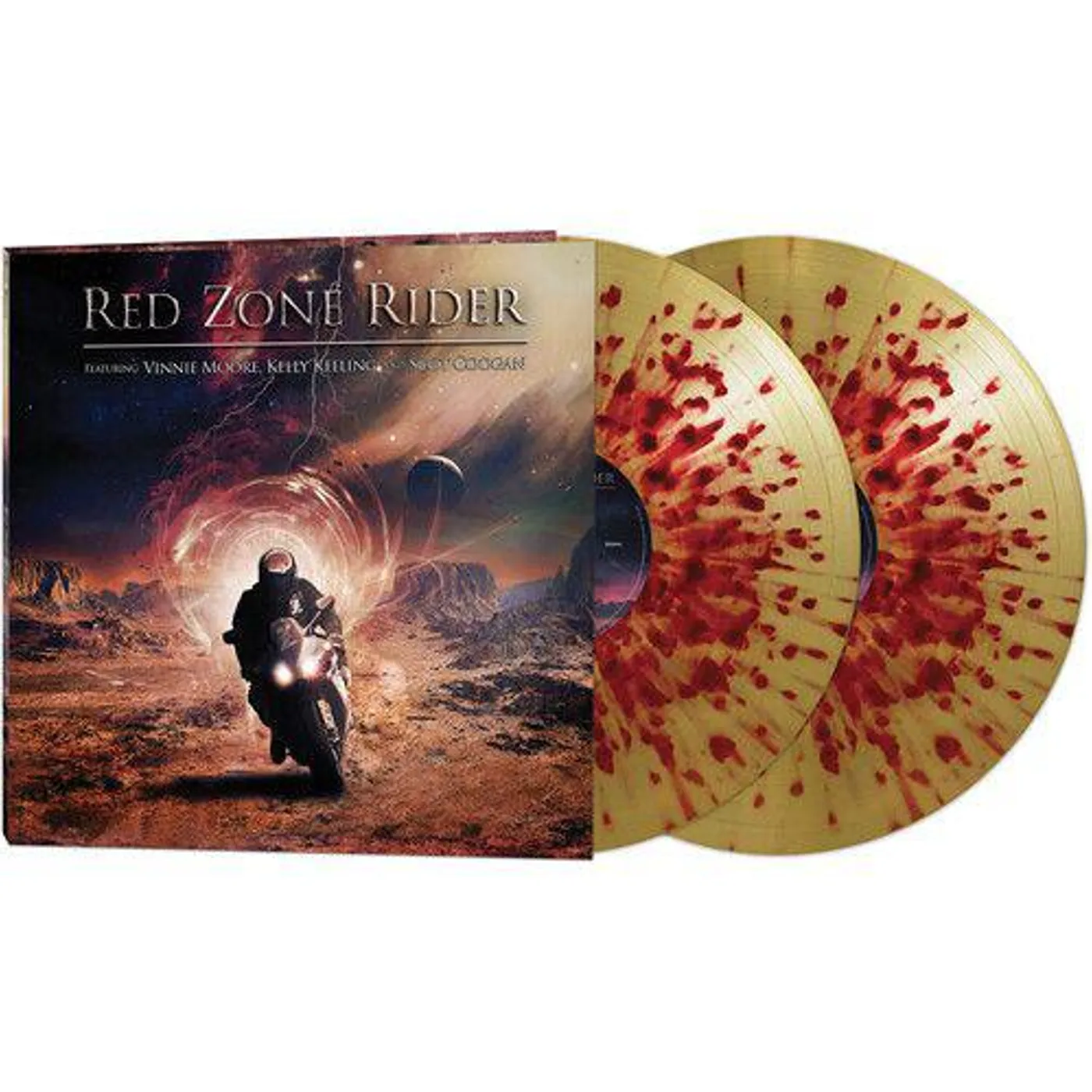 Red Zone Rider S/T (Red/Gold Splatter) Vinyl Record