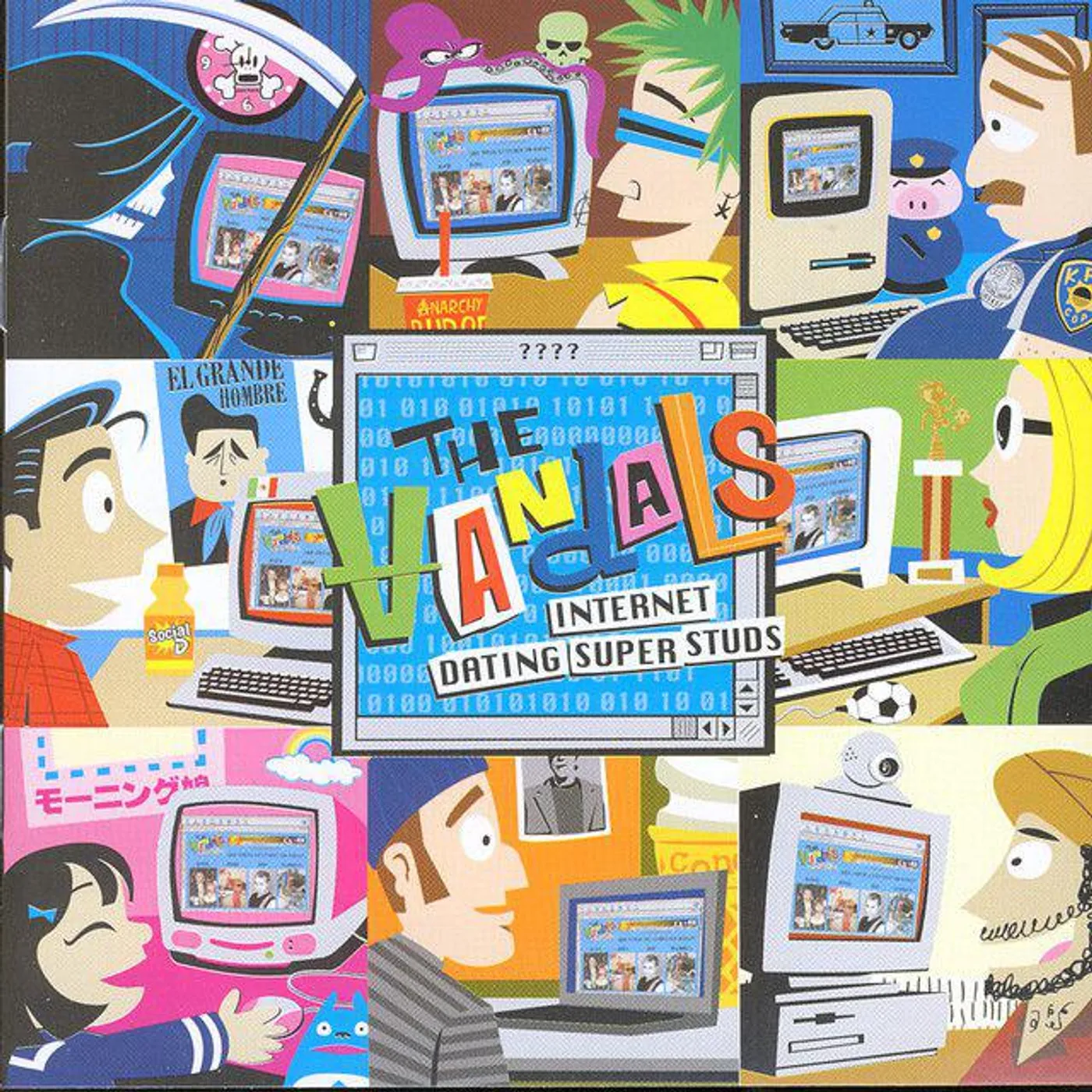 The Vandals  Internet Dating Super Studs (Pink & Black Splatter) Vinyl Record