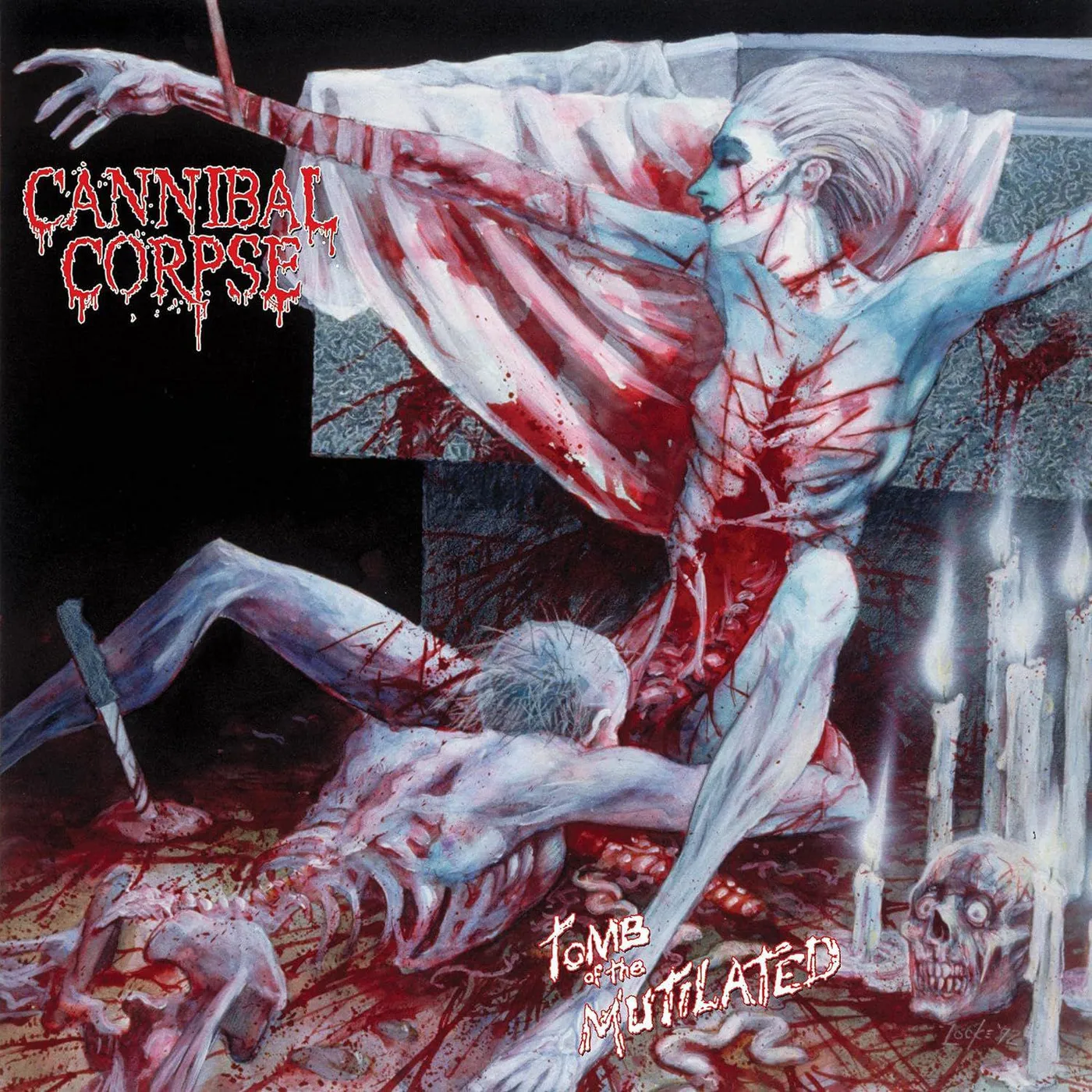 Cannibal Corpse Tomb Of The Mutilated (Blue) Vinyl Record