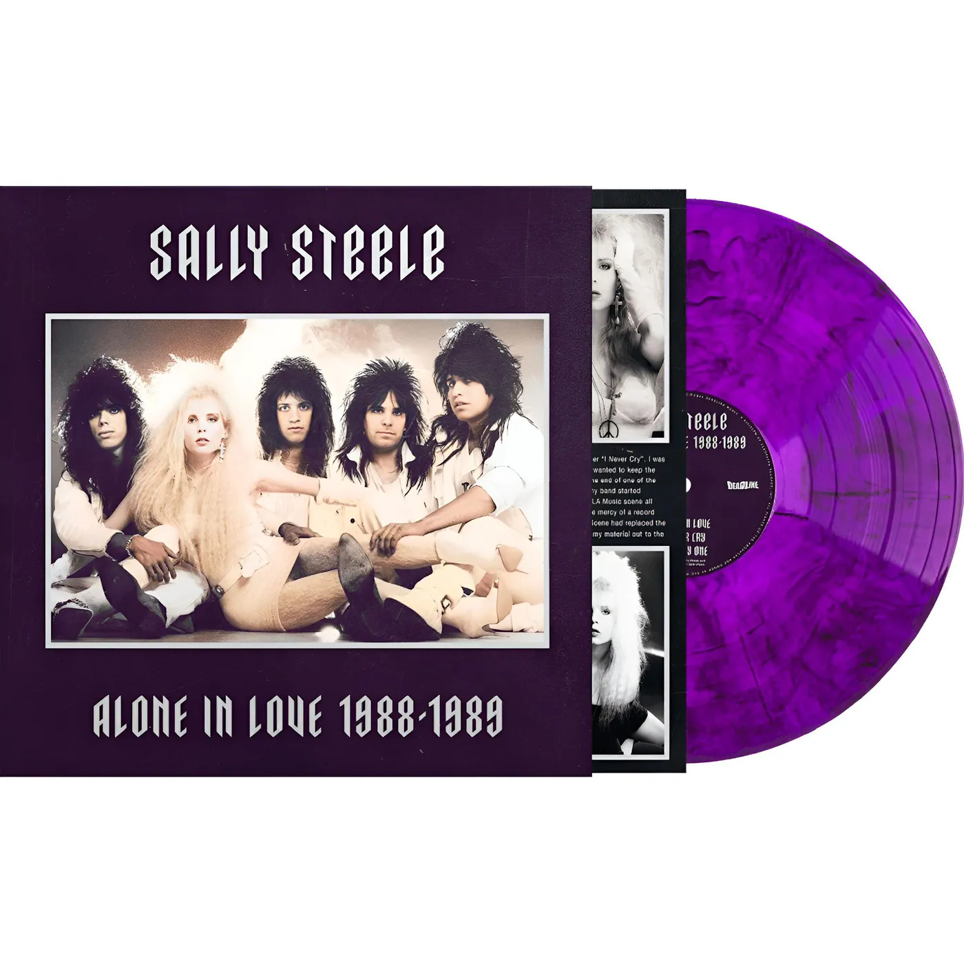 Sally Steele Alone In Love 1988-1989 - Purple Vinyl Record